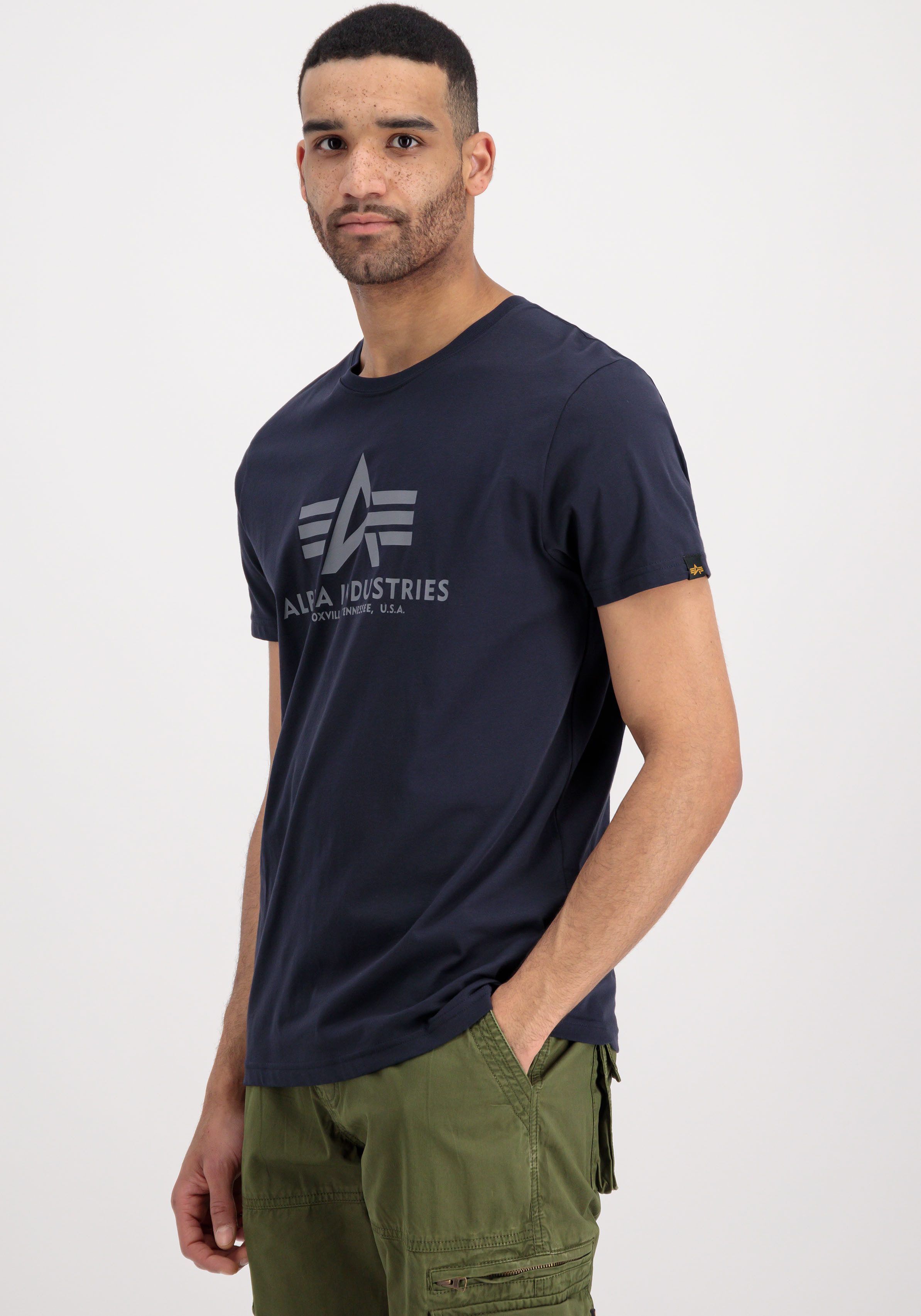 Alpha Industries Shirt met ronde hals Basic T 2 Pack (set, 2-delig)