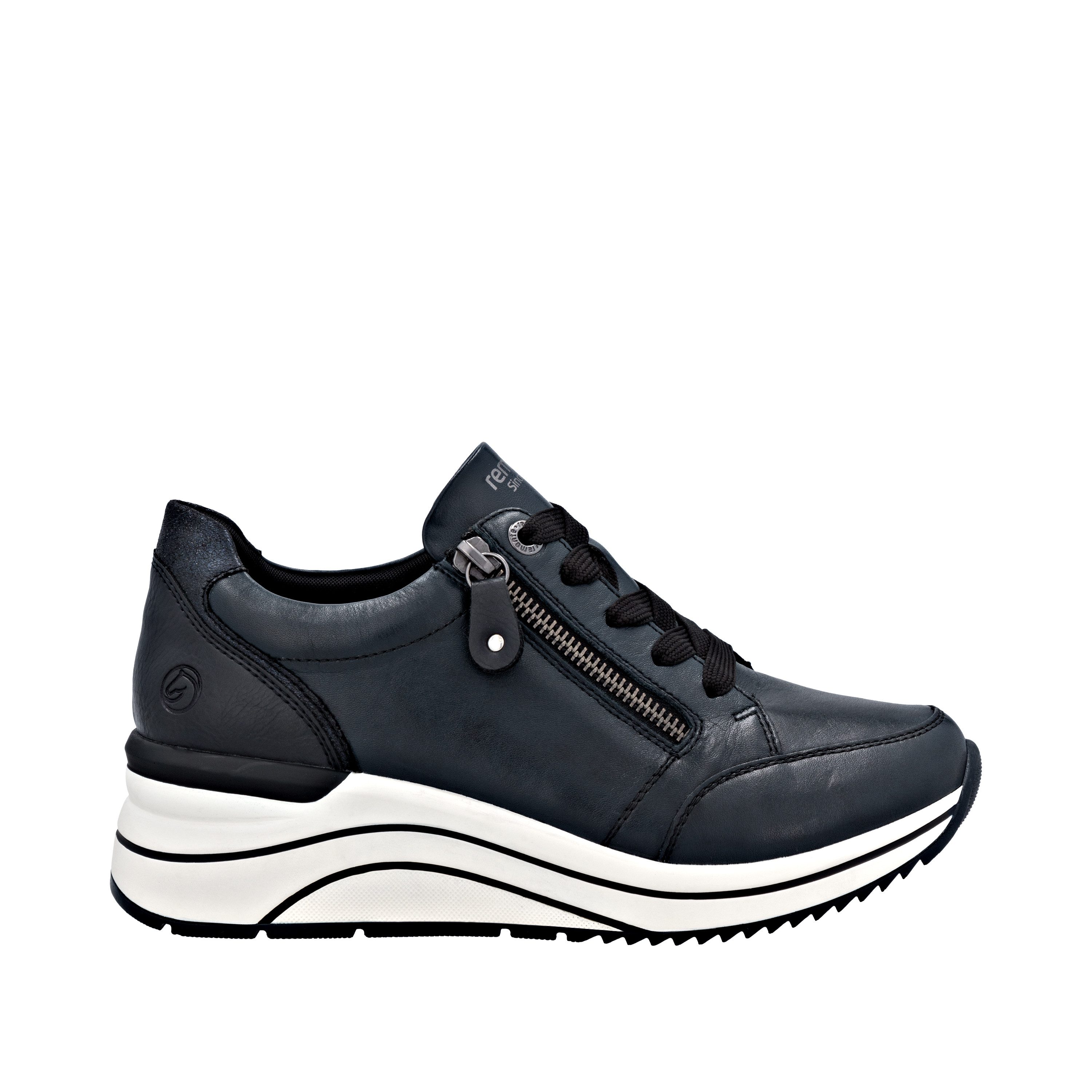 Remonte Sneakers met sleehak , vrijetijdsschoen, lage schoen, veterschoen met riekertex-membraan
