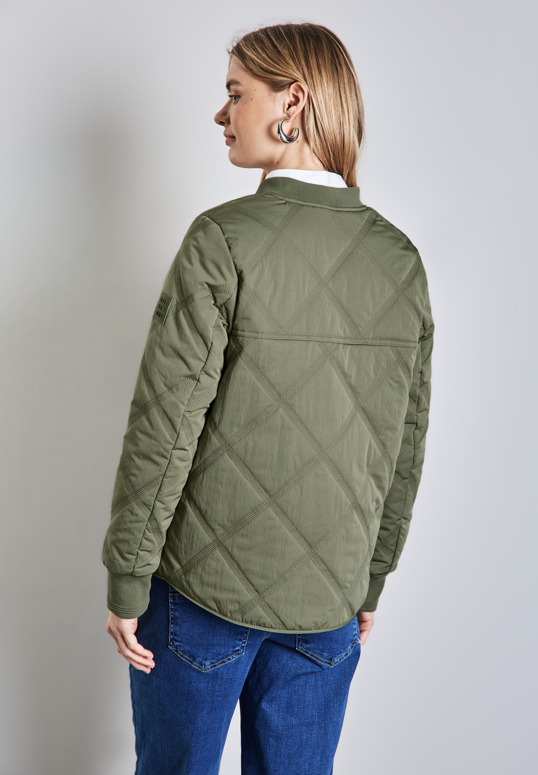 STREET ONE Blouson met diamantvormig stiksel