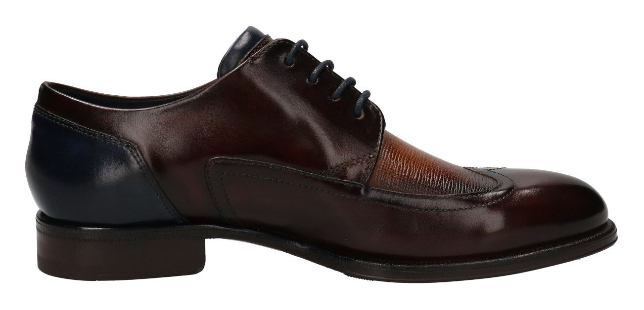 Bugatti Veterschoenen met sierstiksels, vrijetijdsschoen, lage schoen, veterschoen