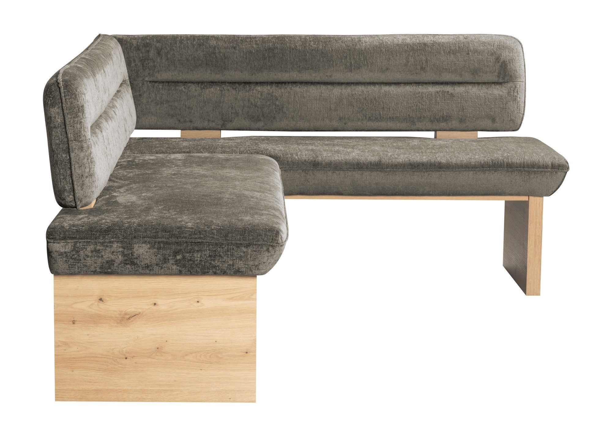Home affaire Eethoek Louise + Miles eetkamerset, zitgroep, hoekbank, keukenbank Eetkamer zitgroep stoelen tafel en bank comfortabel gepolsterd (4-delig)