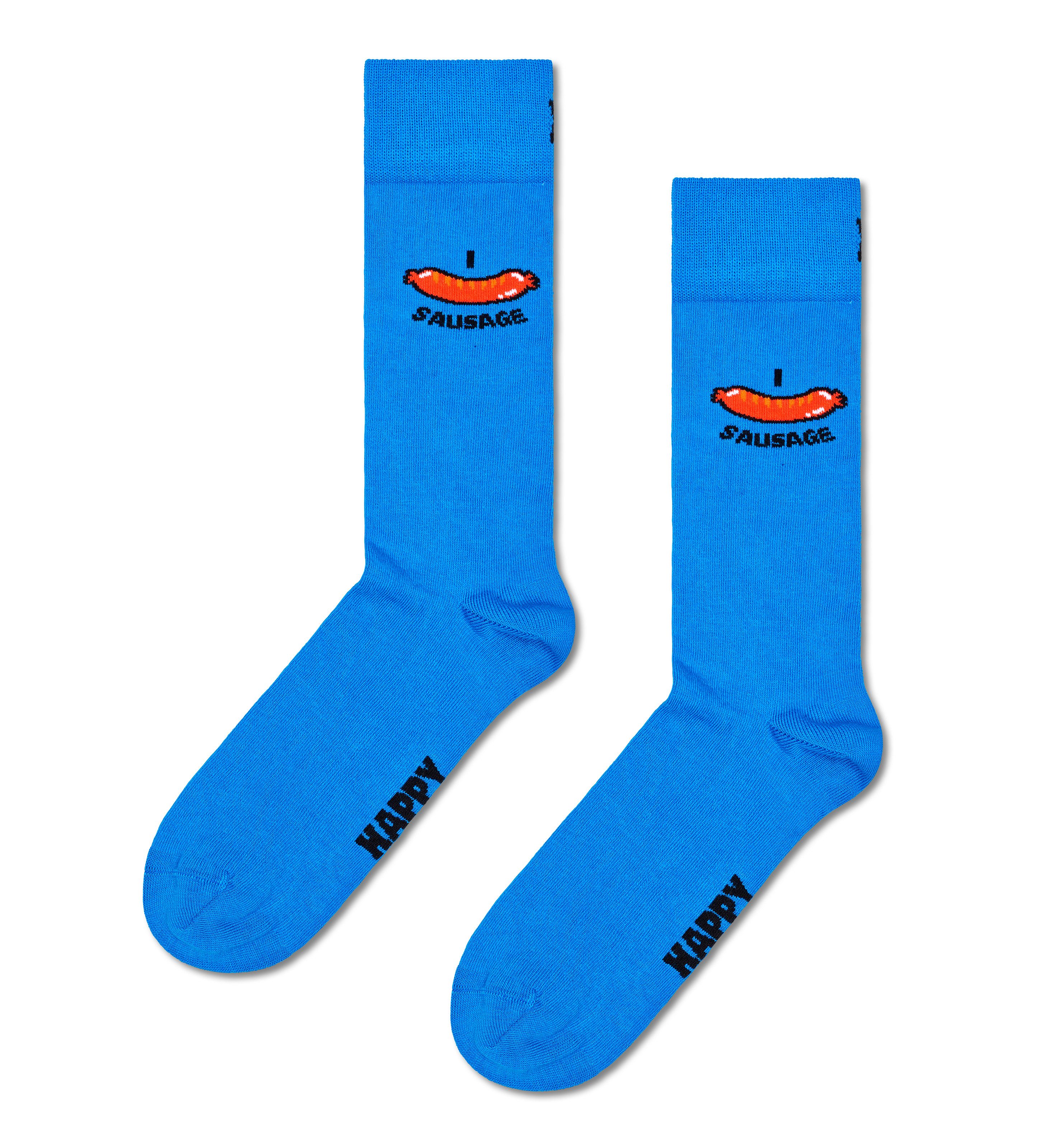Happy Socks Lange sokken met leuke ontbijt-motieven (Set van 4)