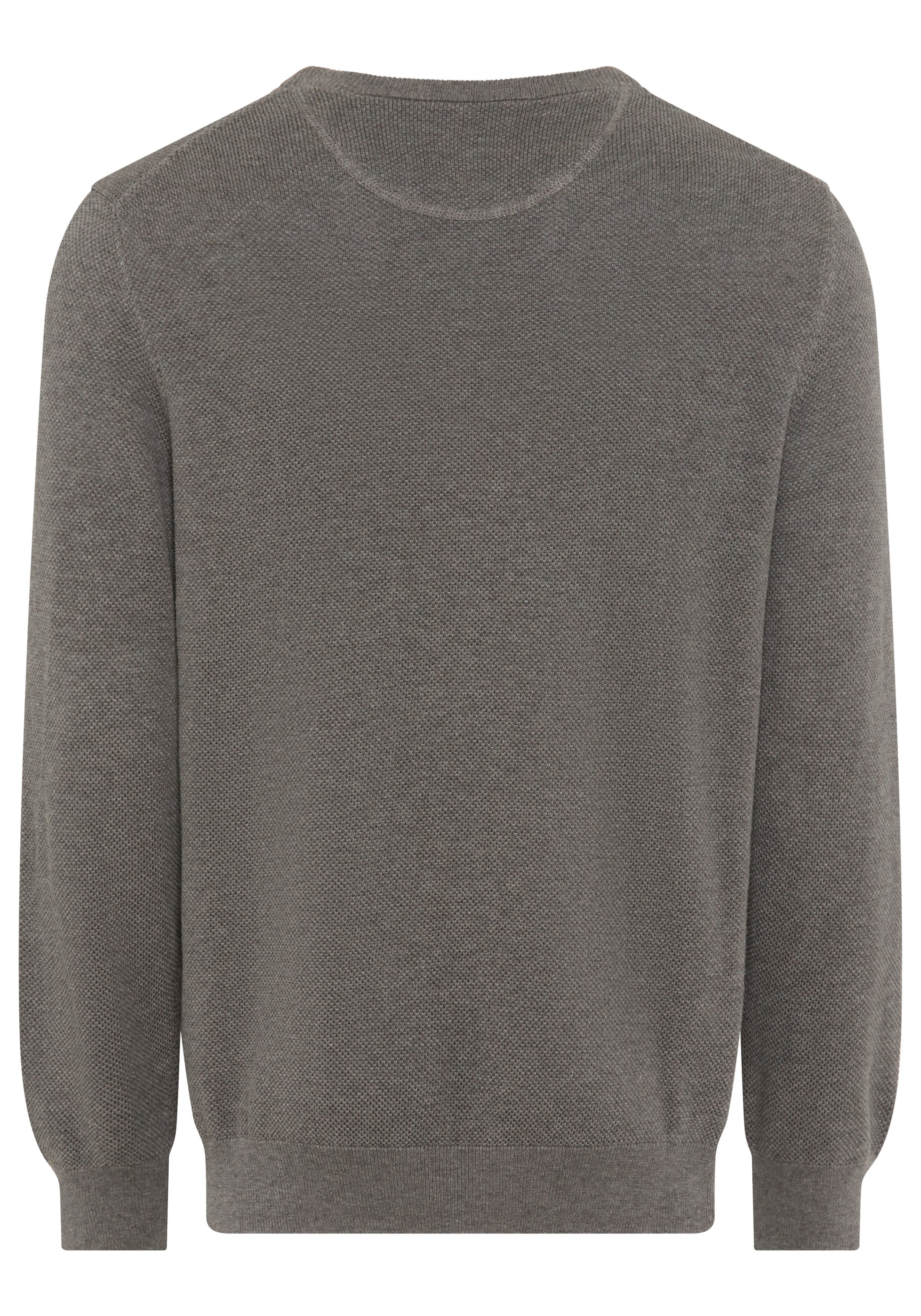 Gant Trui met ronde hals COTTON PIQUE C-NECK met logoborduursel op borsthoogte