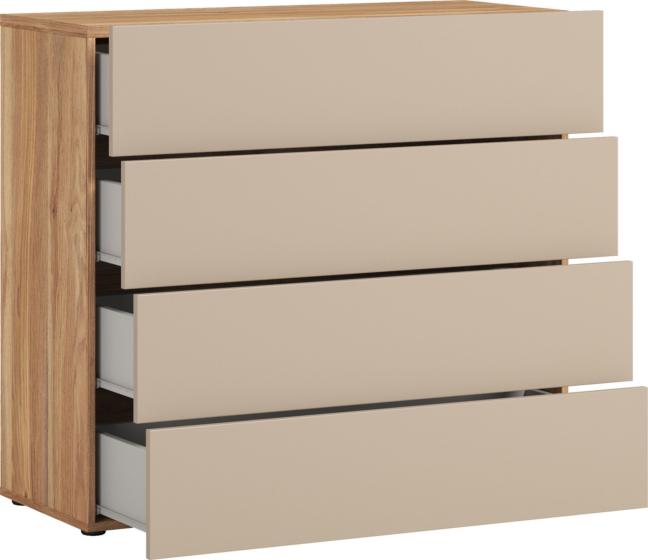 INOSIGN Dressoir Wharton,Breedte 100cm, Ladekast Dressoir met 4 lades, veel opbergruimte