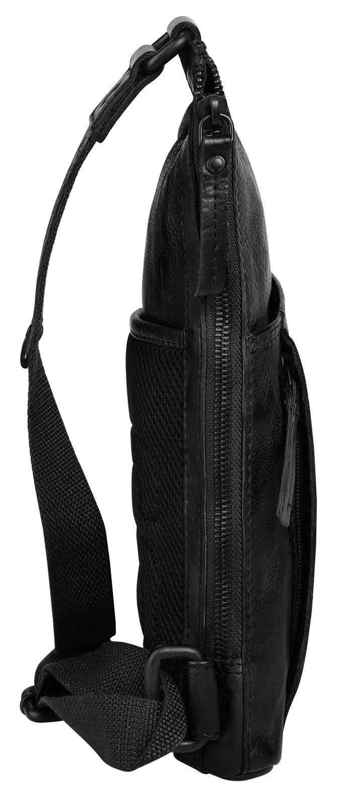 Spikes & Sparrow Schoudertas echt leder