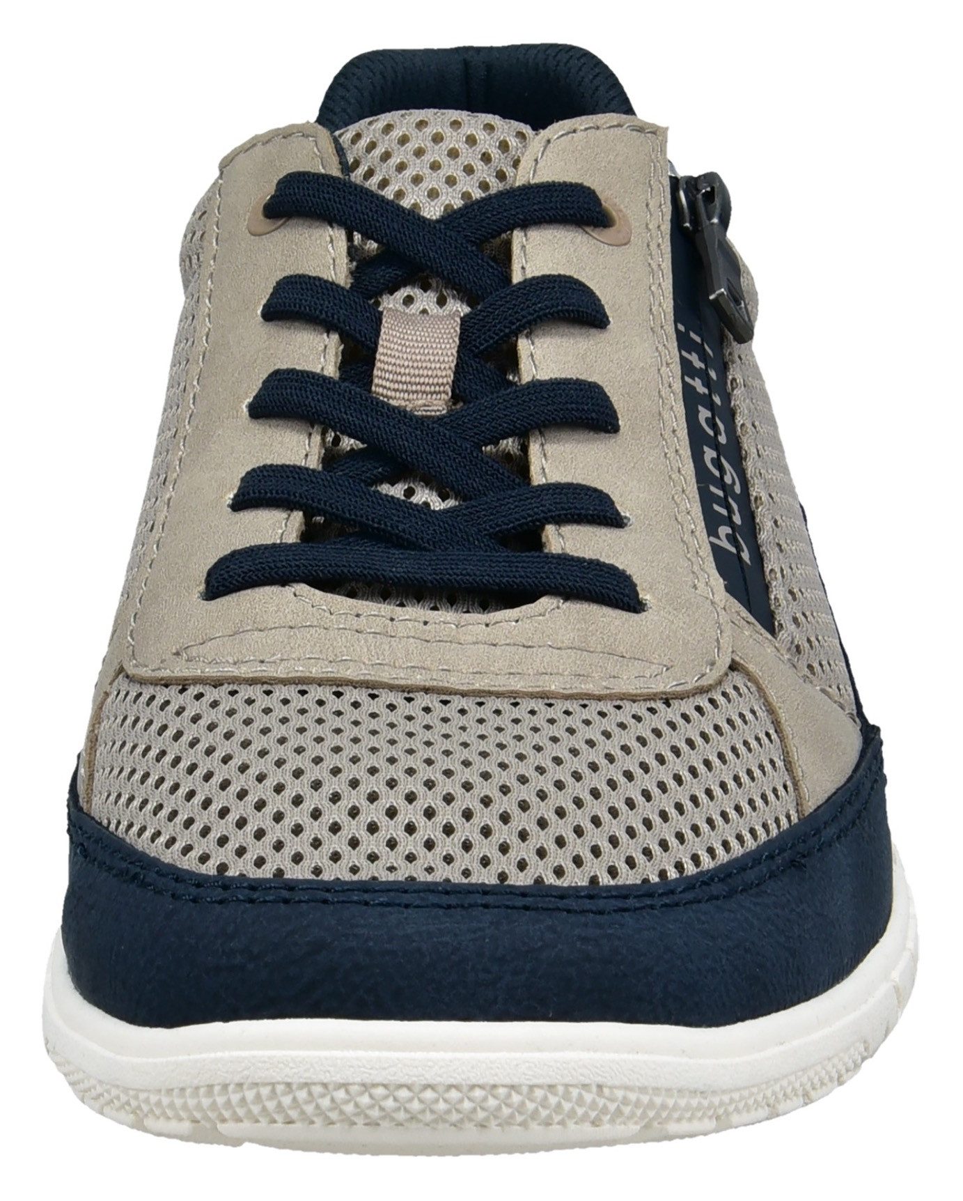 Bugatti Sneakers vrijetijdsschoen, lage schoen, veterschoen met contrastafwerkingen