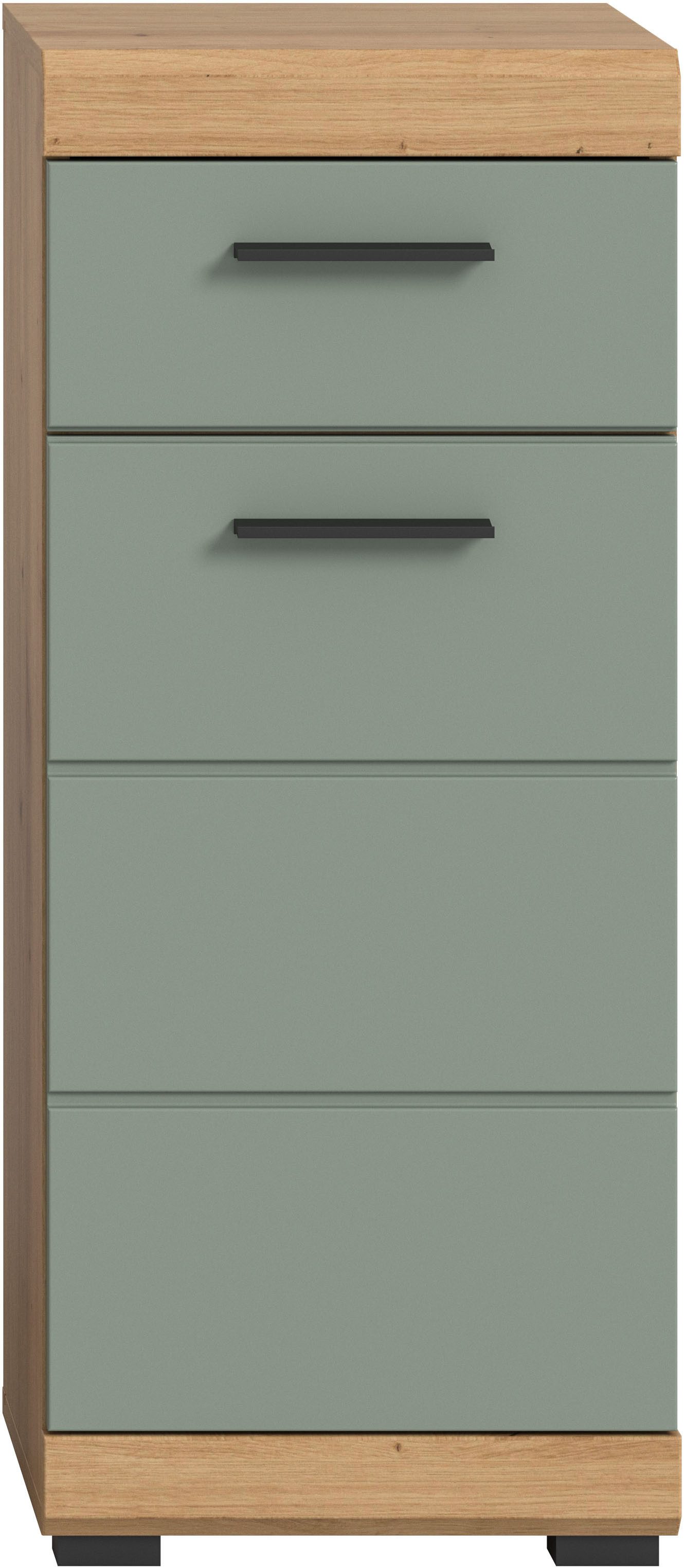 INOSIGN Onderkast Siena, breedte 37 cm, 1 deur, 1 lade, 2 vakken, MDF-front in verschillende kleuren verkrijgbaar, badkamermeubels, badkamerkast, commode, badkamer (1 stuk)