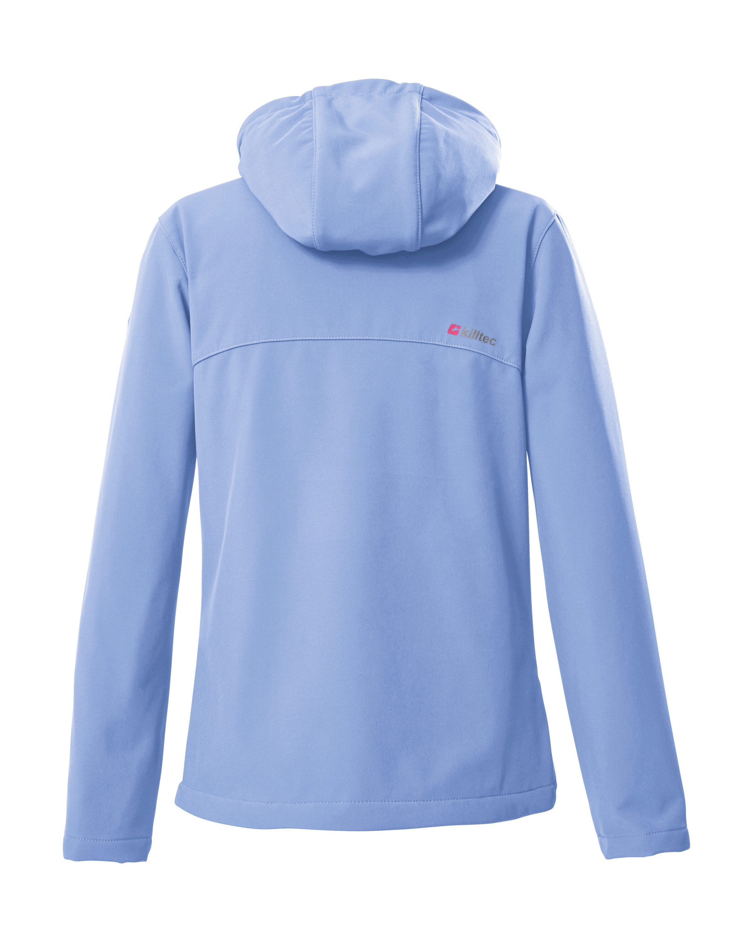 Killtec Softshell-jack Girls softshell-jack Waterafstotend, verstelbare capuchon en mouwen, fleece binnenvoering