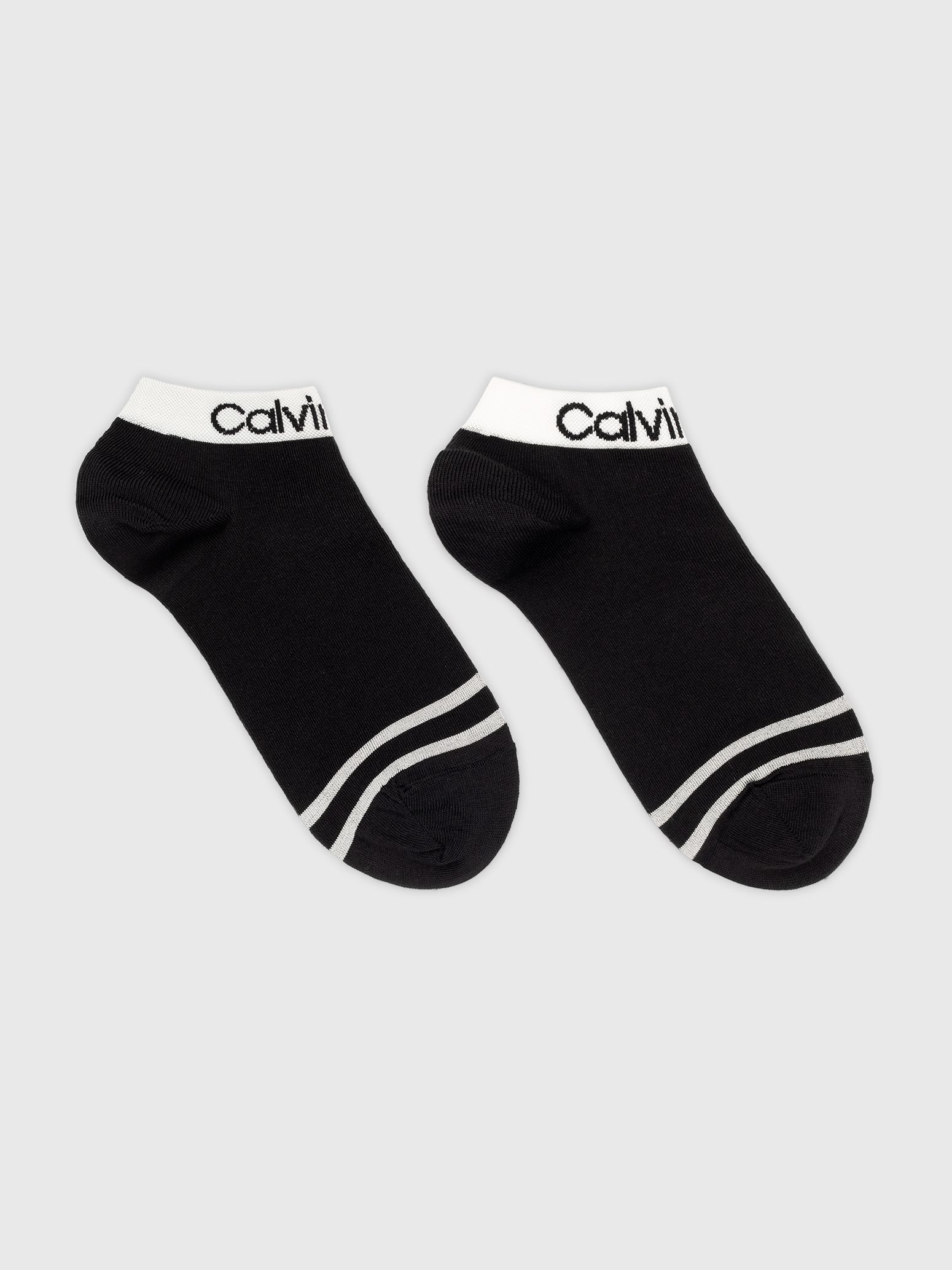 Calvin Klein Jeans Korte sokken CK WOMEN QUARTER 2P LOGO WELT (2 paar)