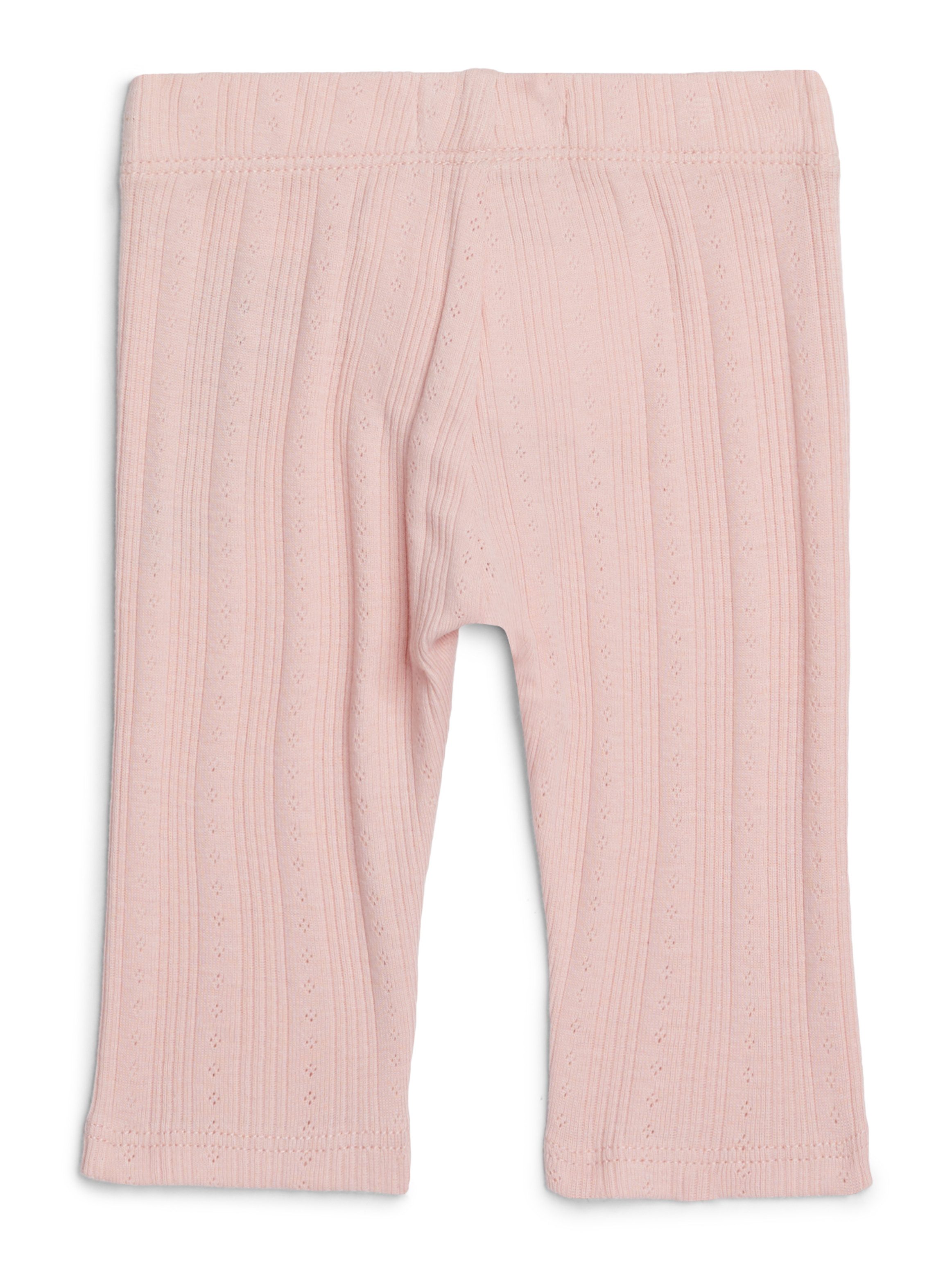 Tommy Hilfiger Legging FLOWER POINTELLE LEGGING Baby tot 2 jaar met logo-borduursel