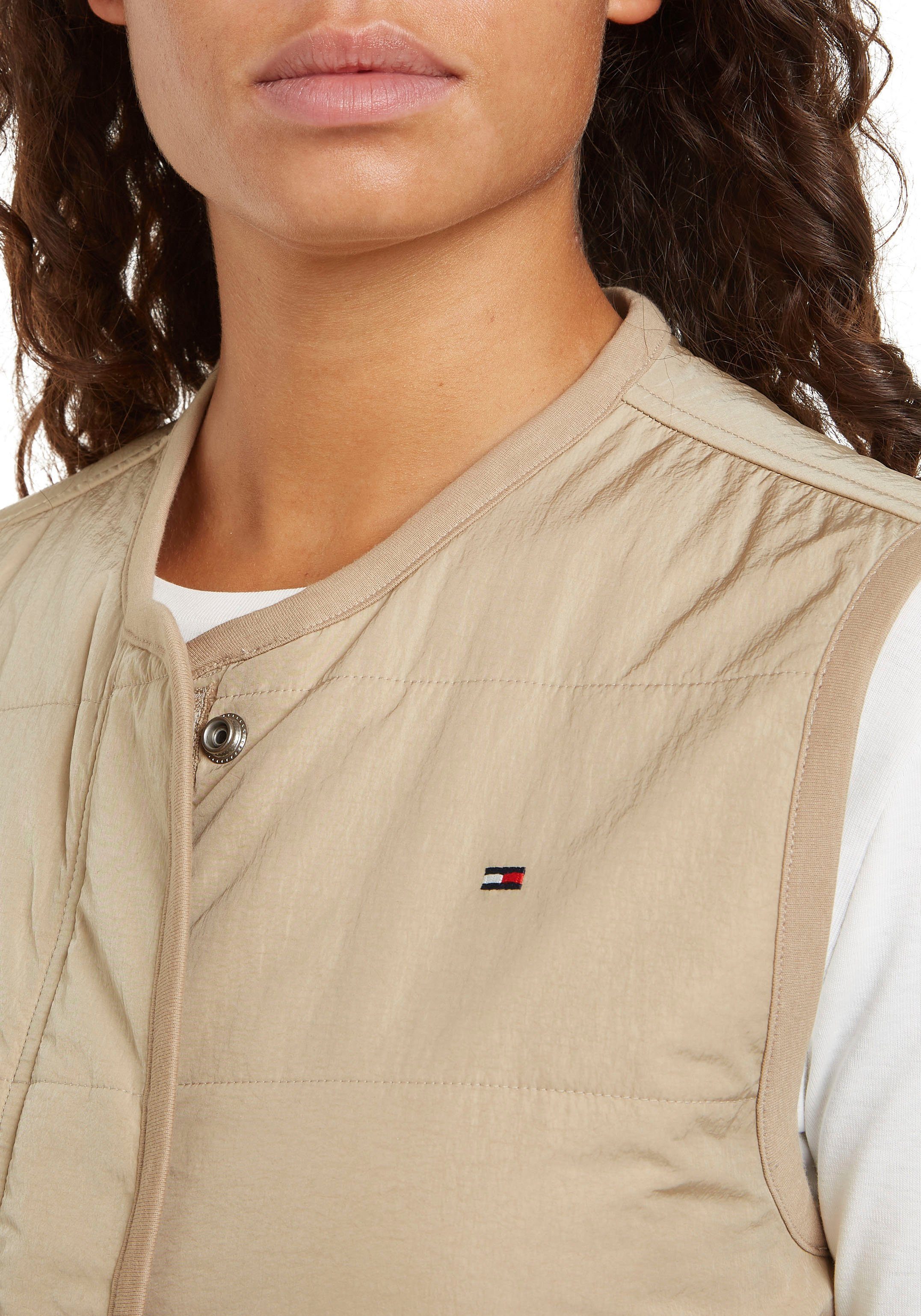 Tommy Hilfiger Bodywarmer JERSEY LINED VEST met tommy jeans-merklabel