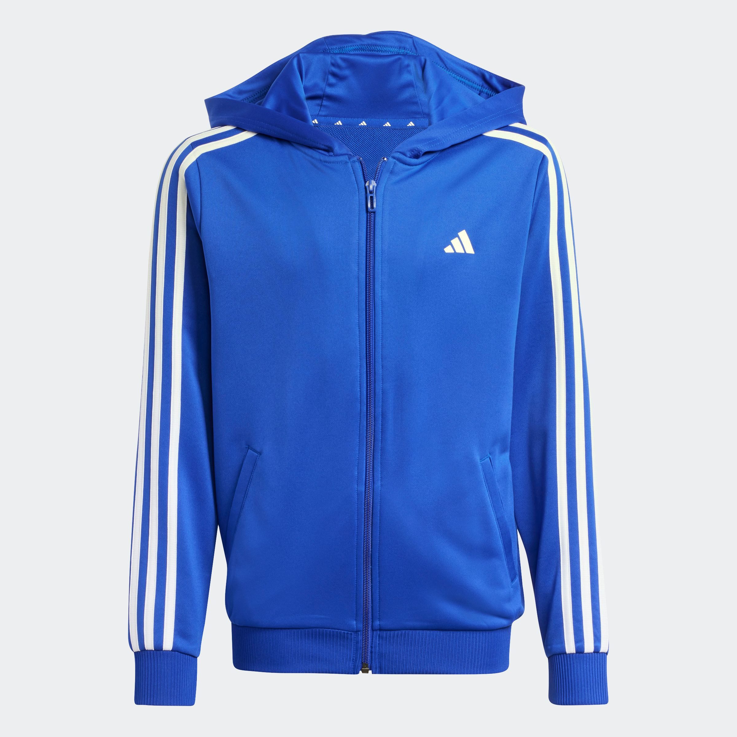 adidas Sportswear Trainingsjack TRAIN ESSENTIALS AEROREADY 3STREPEN REGULARFIT CAPUCHONJACK