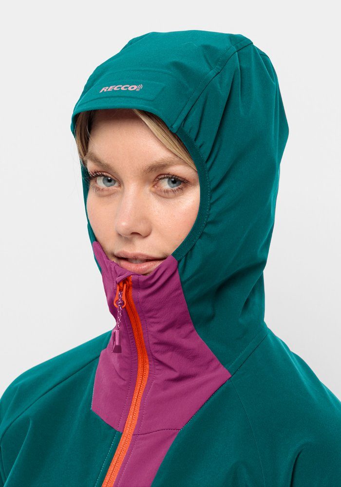 Jack Wolfskin Softshell-jack ALPSPITZE HOODY W
