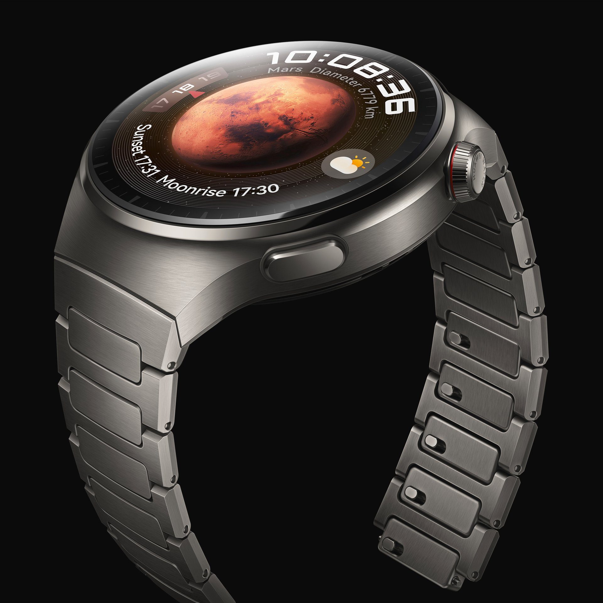 Huawei Smartwatch Watch 4 Pro, 3,8 cm (1,5 inch) AMOLED-Display esim en lte, spo2, valdetectie, one touch health