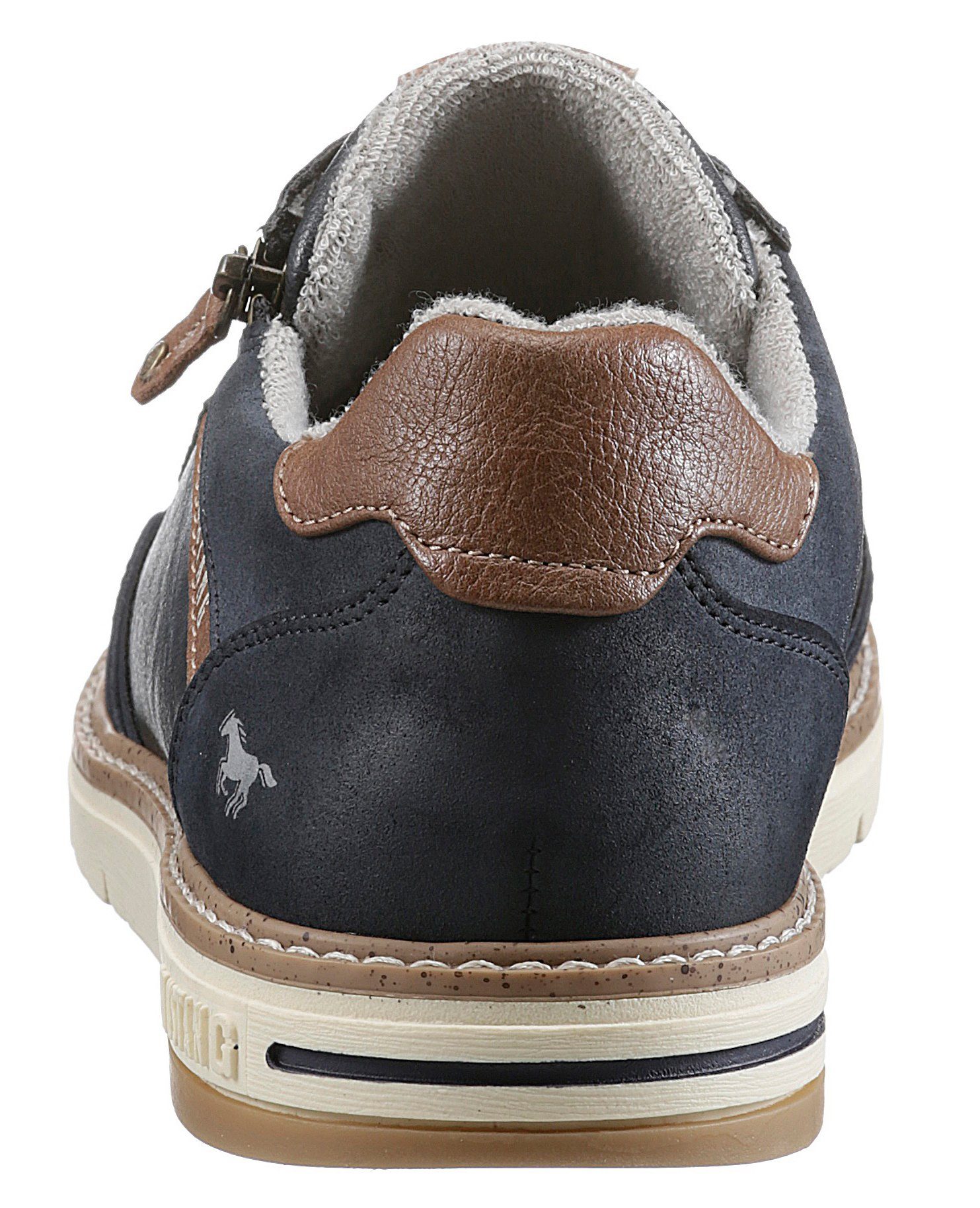 Mustang Shoes Veterschoenen met rits, vrijetijdsschoen, lage schoen, veterschoen