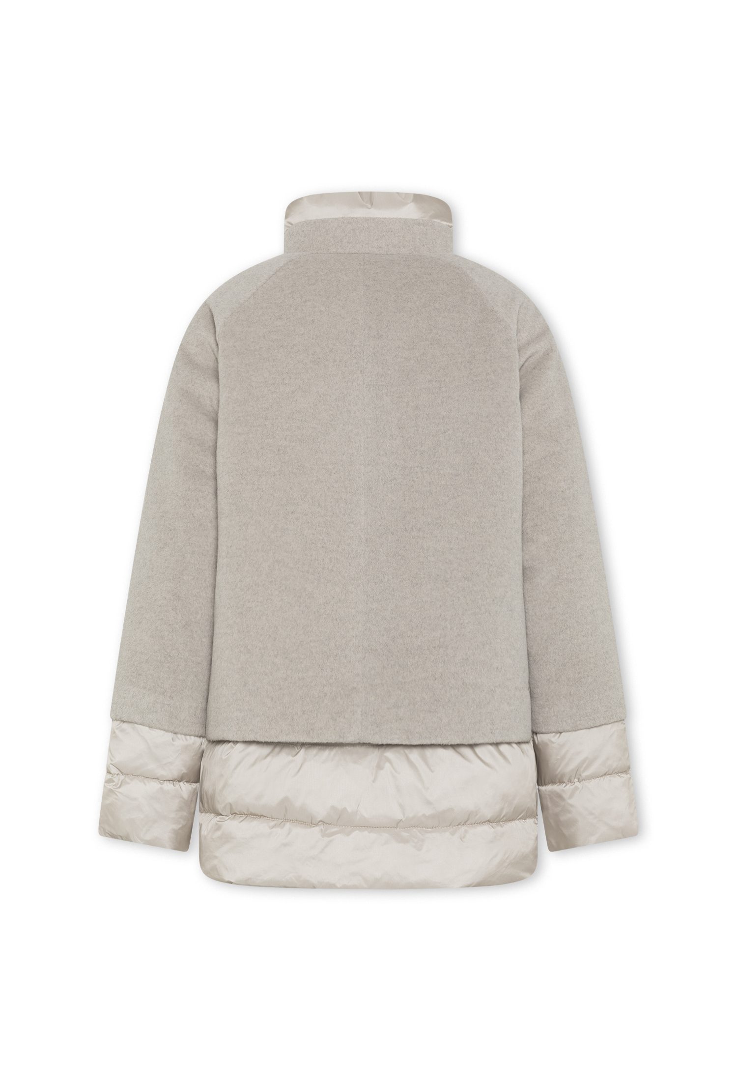 MANISA Winterjack met modieuze materiaalmix en wol