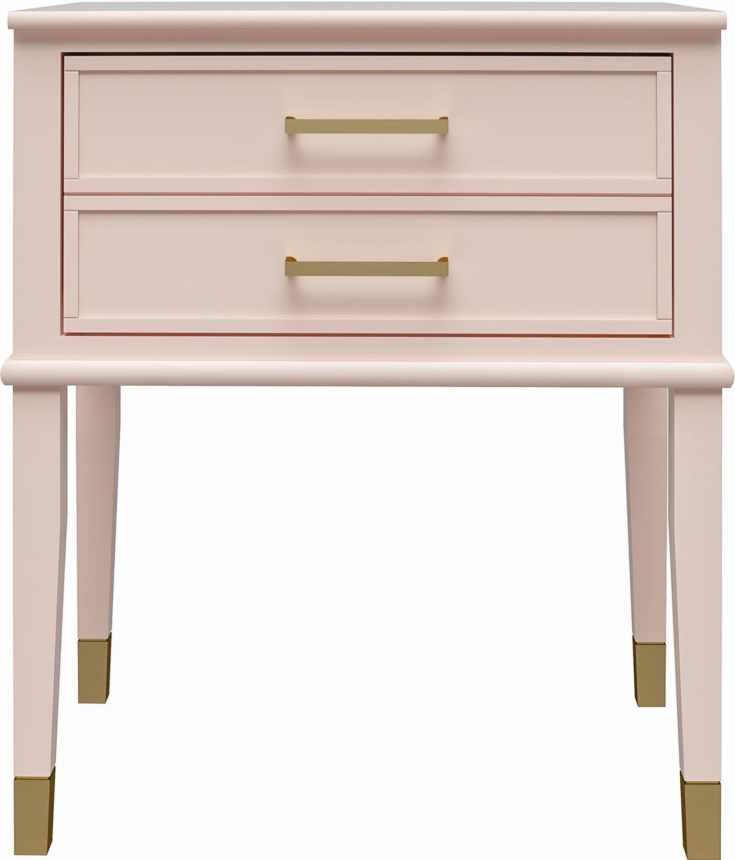 CosmoLiving by Cosmopolitan Bijzettafel Westerleigh 1 lade, van gemakkelijk te onderhouden mdf, poten van massief hout, hoogte 72 cm (1 stuk)