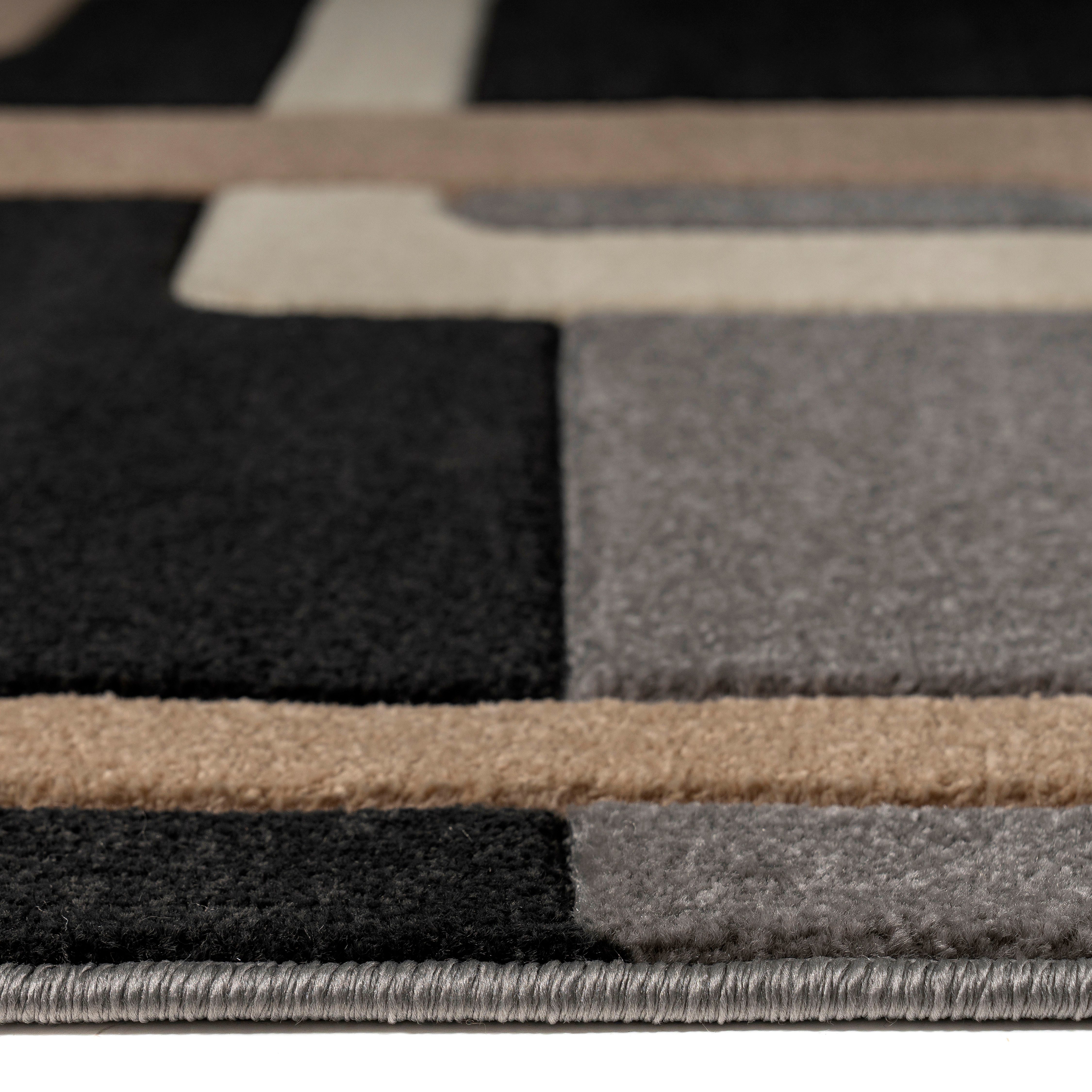 my home Vloerkleed Maxim Hoog-laag effect, kortpolig, 3D-ontwerp, klantenfavoriet