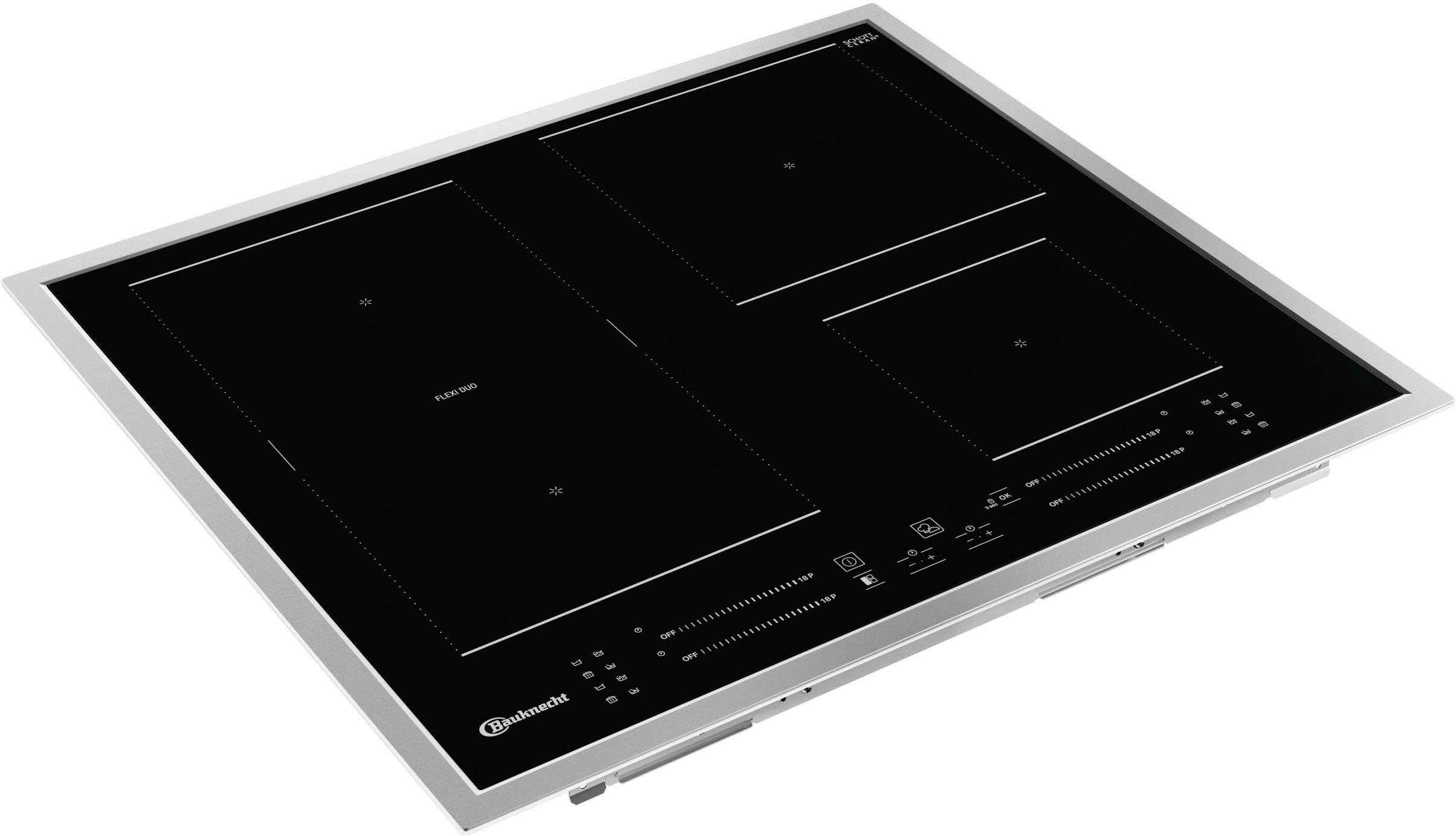 BAUKNECHT Flex-inductiekookplaat van SCHOTT CERAN® BS 7160C FT