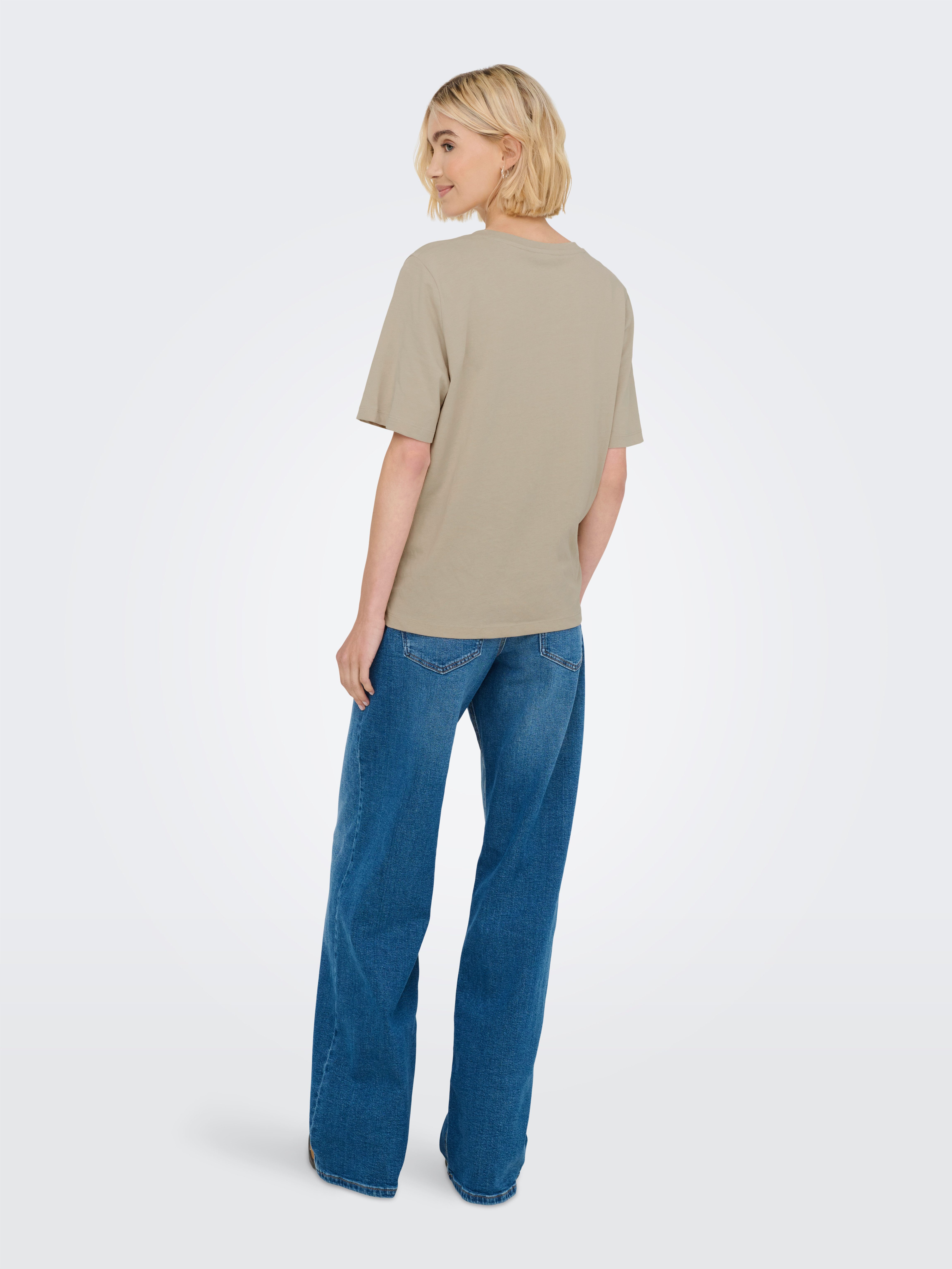 Only Shirt met korte mouwen ONLONLY S/S TEE NOOS 2 PACK (set, 2-delig)