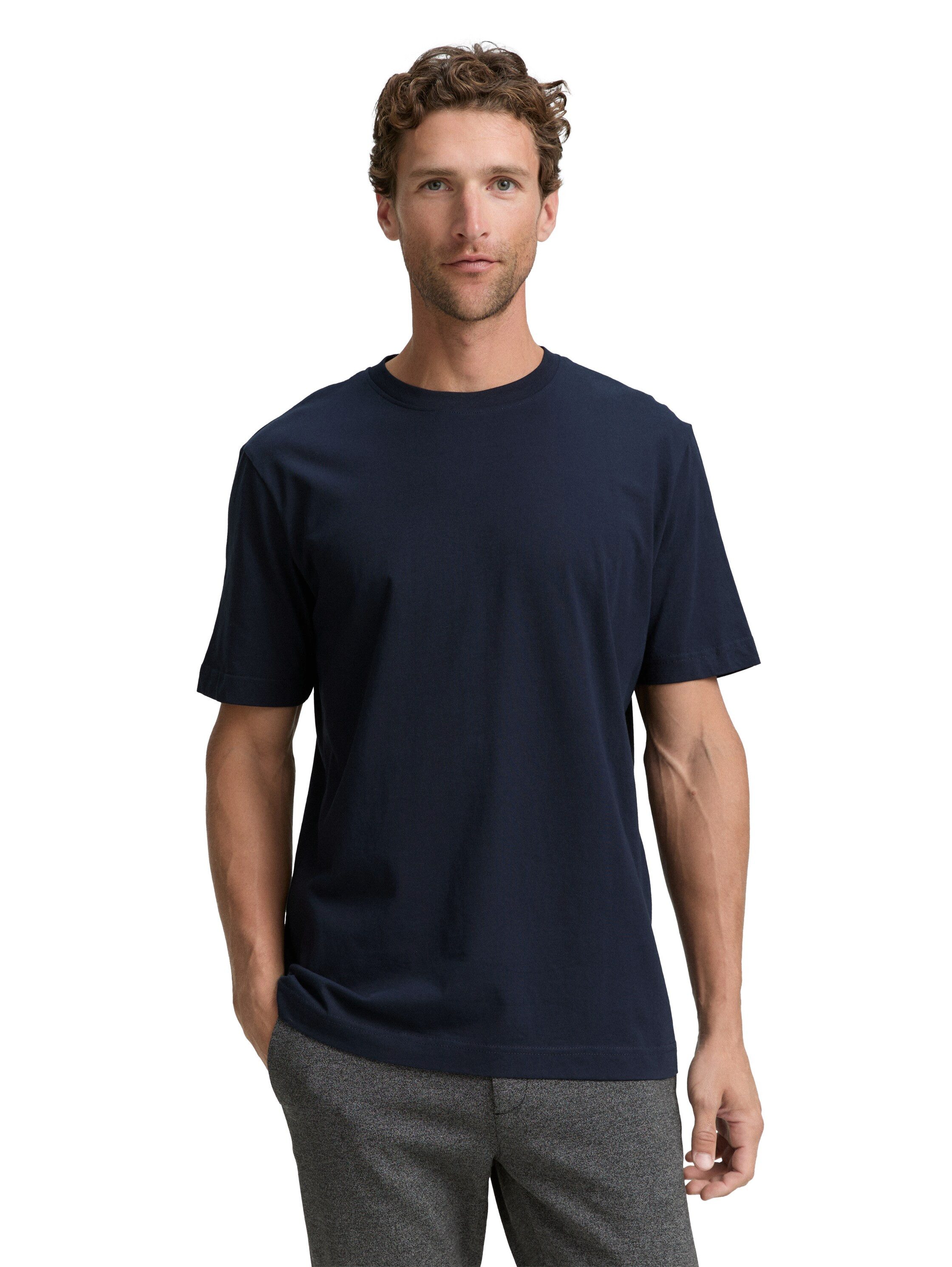 Tom Tailor T-shirt met logoprint (set, 2-delig)