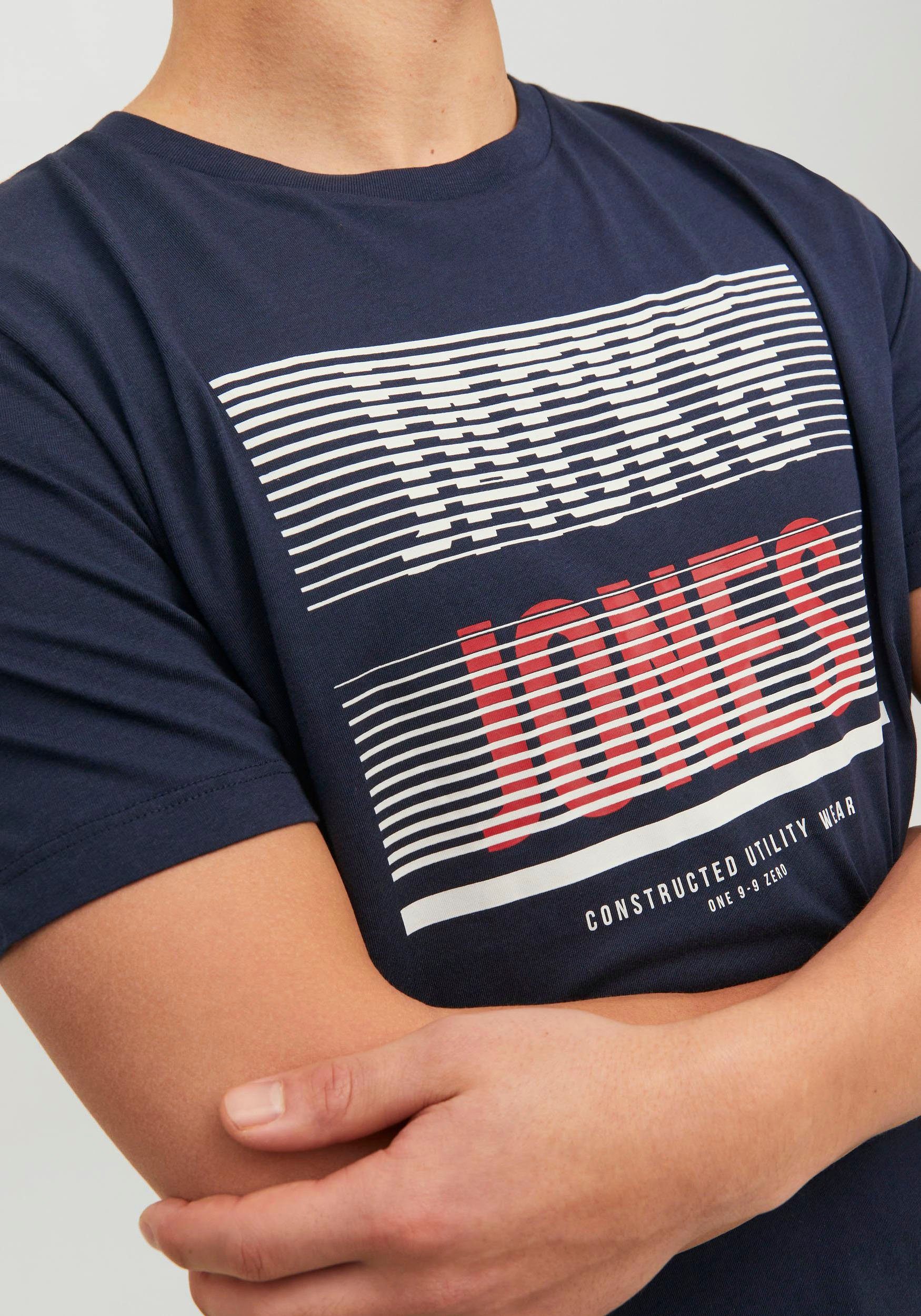 Jack & Jones Shirt met korte mouwen JJBRIX TEE SS CREW NECK