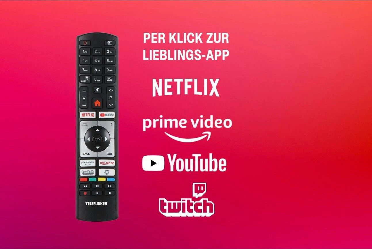 Telefunken Led-TV D43F500M4CWI, 108 cm / 43", Full HD, Smart TV