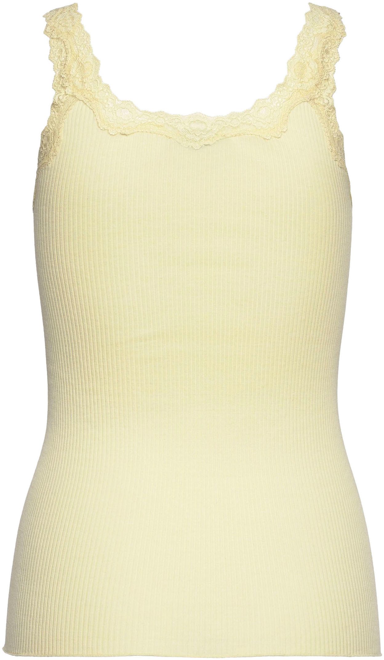 rosemunde Tanktop Babette Silk Top prachtige, omgekeerde vintage kanten afwerking