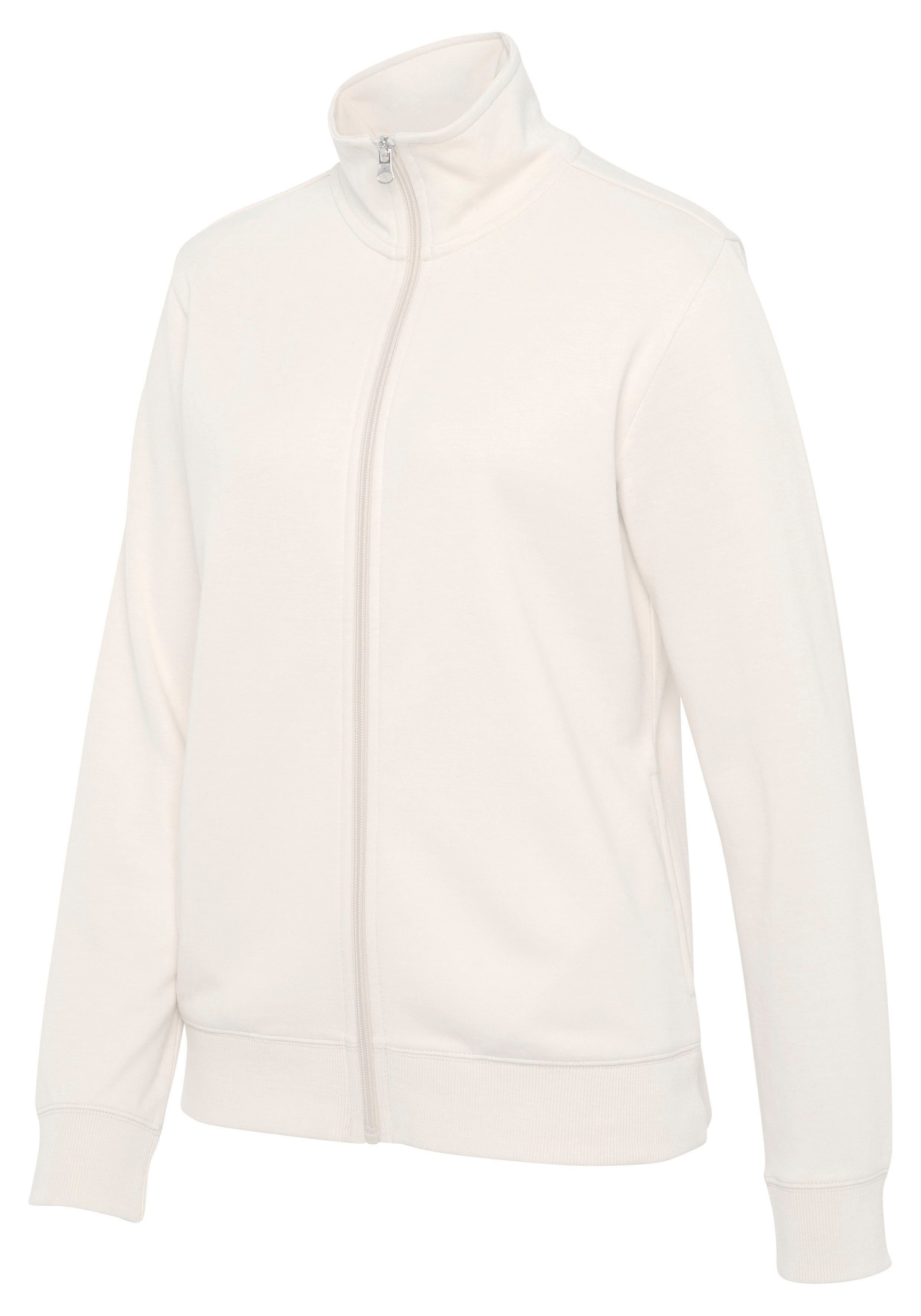 Bench. Loungewear Sweatvest met geborduurd staande kraag, loungepak (1-delig)