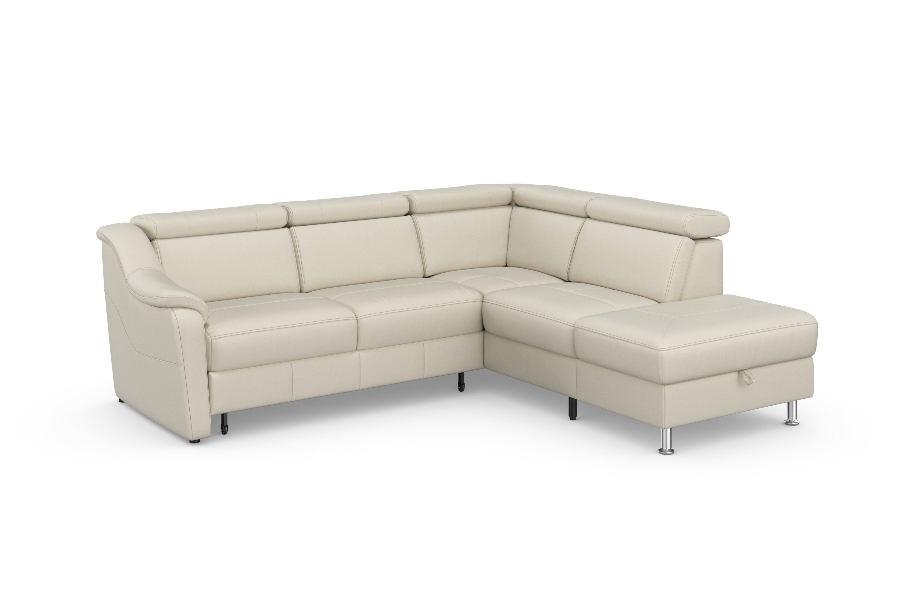sit&more Hoekbank Freetown L-vorm met verstelbare hoofdsteun en comfortabele binnenvering