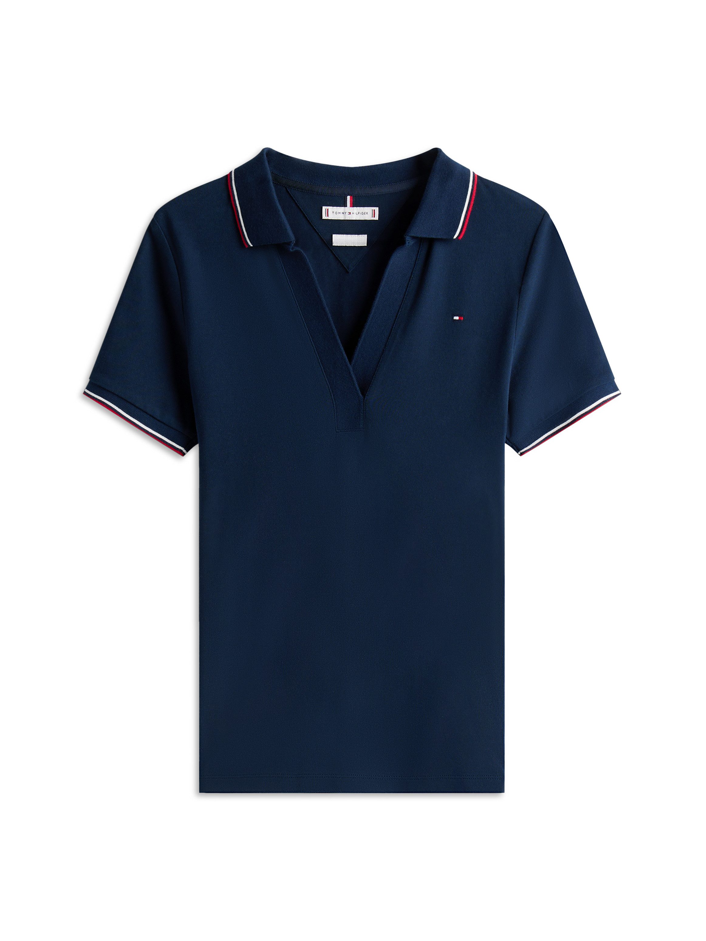 Tommy Hilfiger Poloshirt 1985 TIPPING SLIM OPEN SS POLO