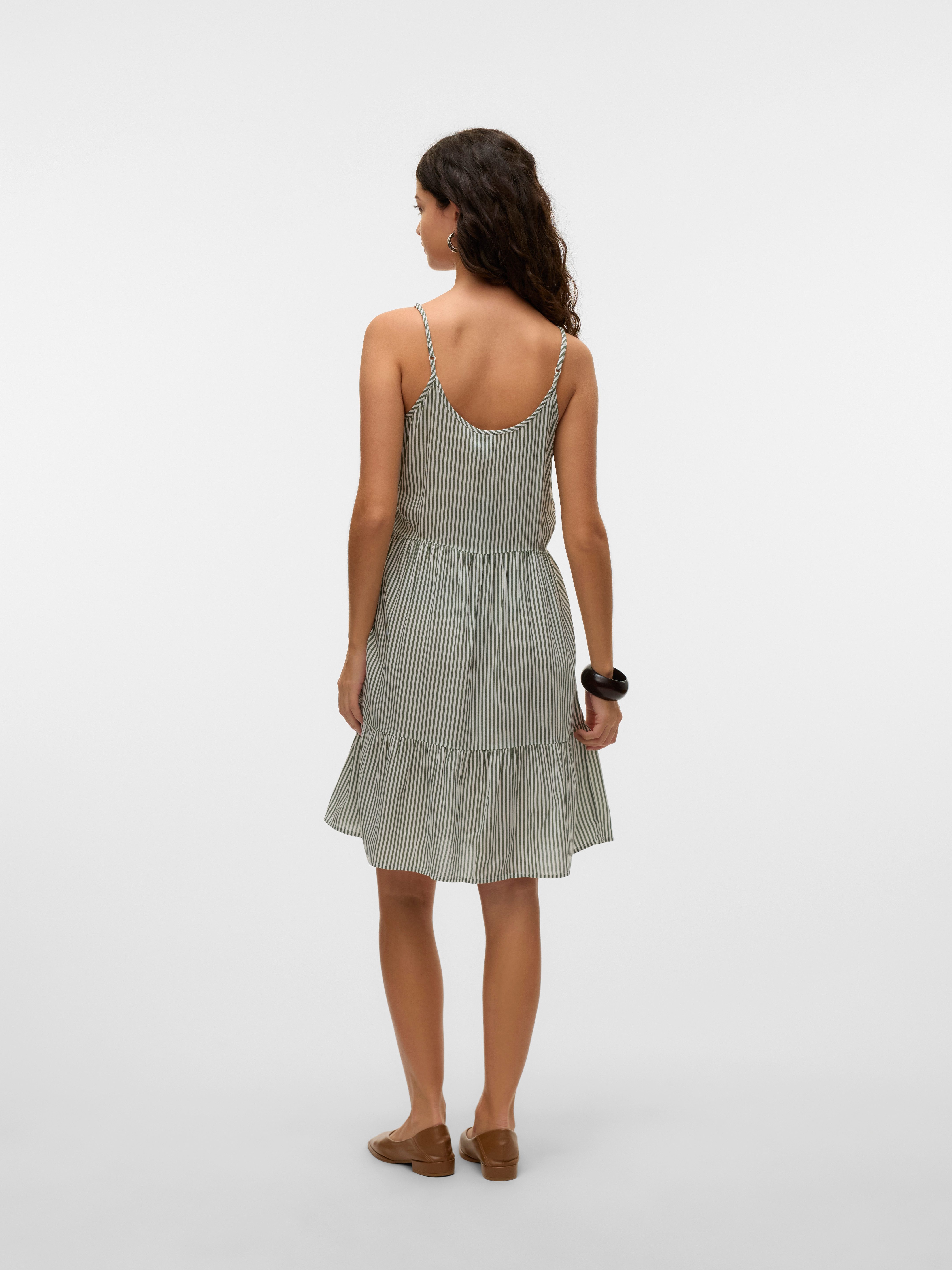 Vero Moda Jurk met bandjes VMBUMPY SHORT SINGLET DRESS WVN GA NOOS