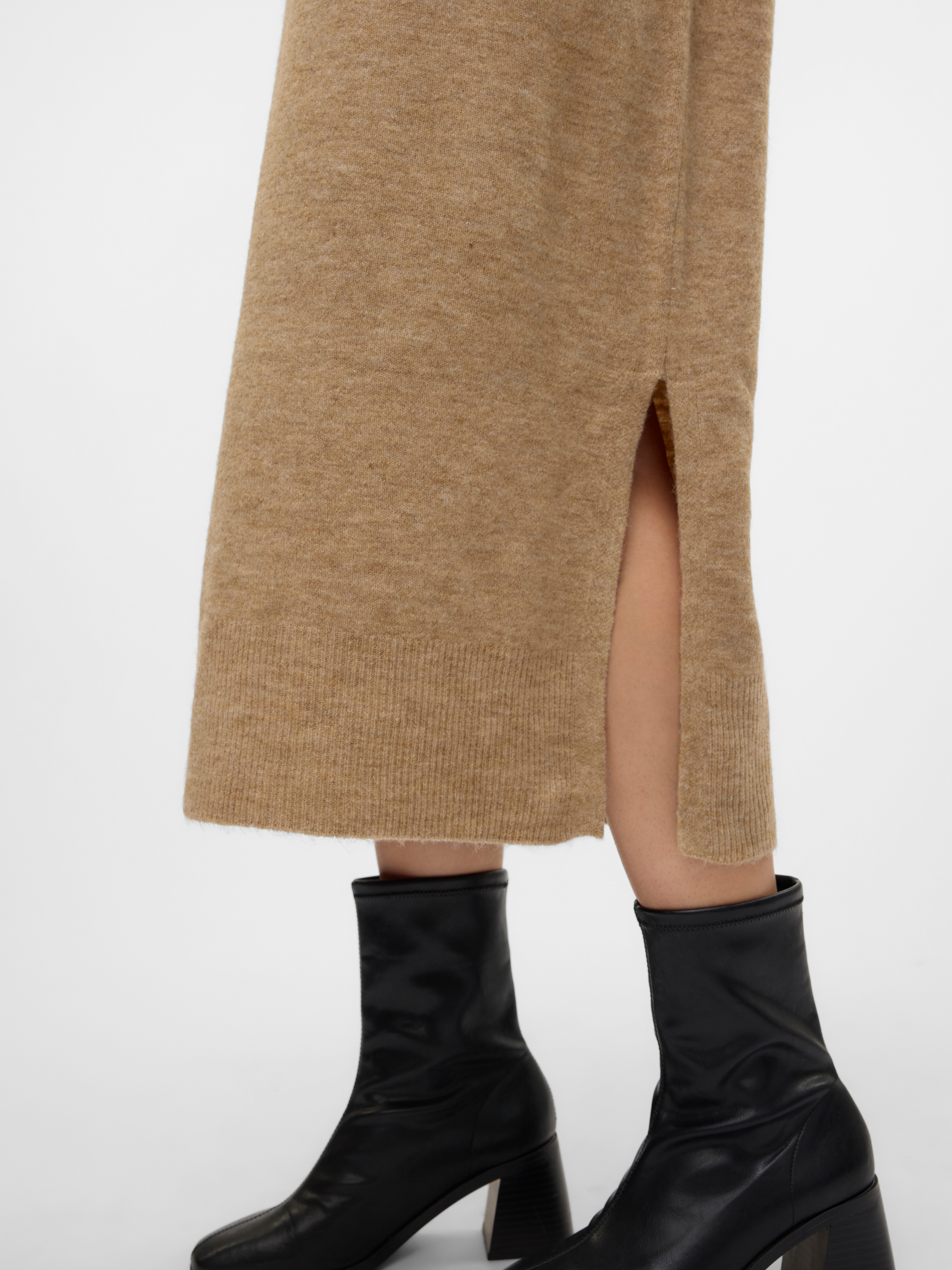 Vero Moda Gebreide jurk VMJUPITER LS V-NECK CALF DRESS BF