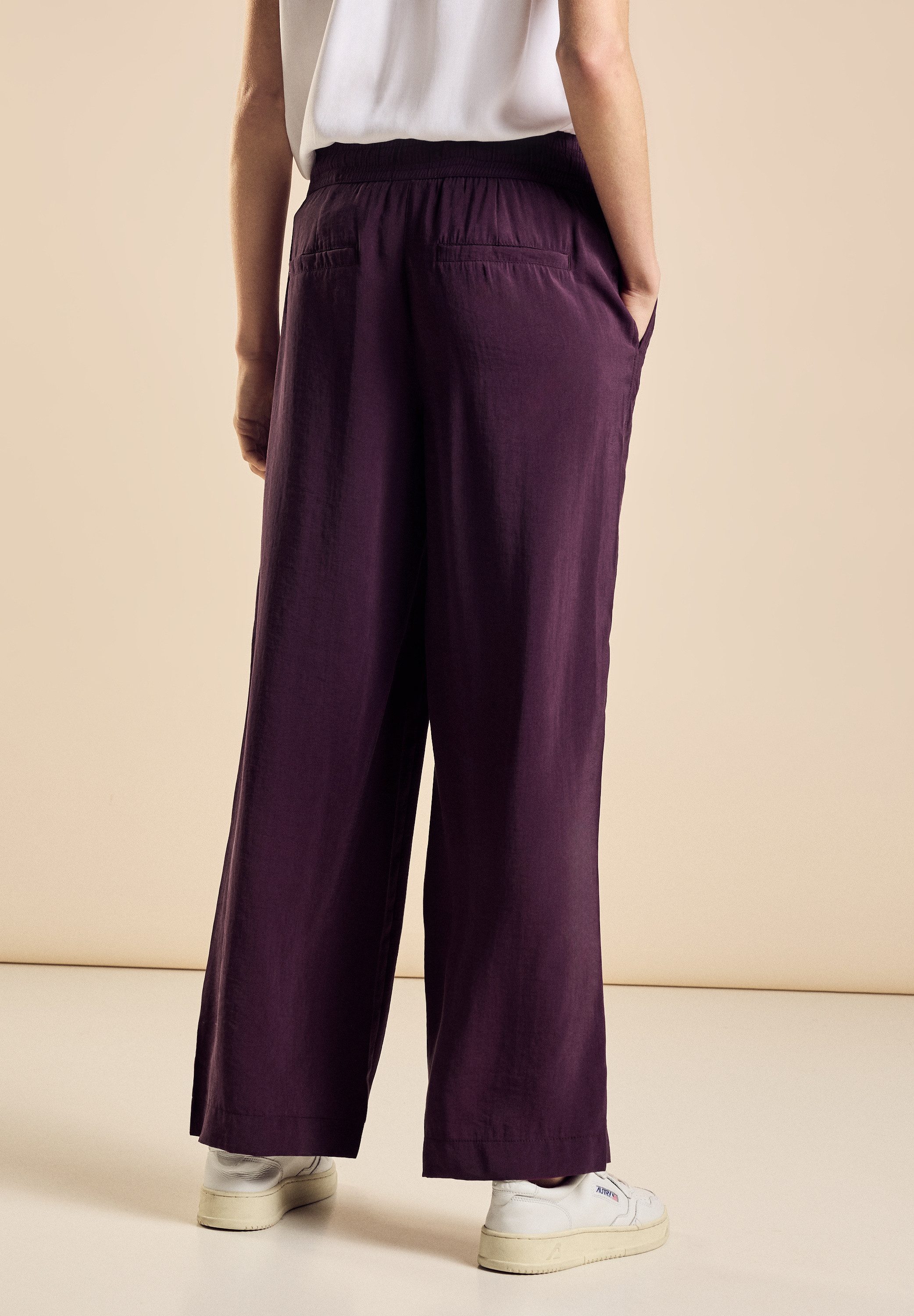 STREET ONE Stoffen broek met trekkoord