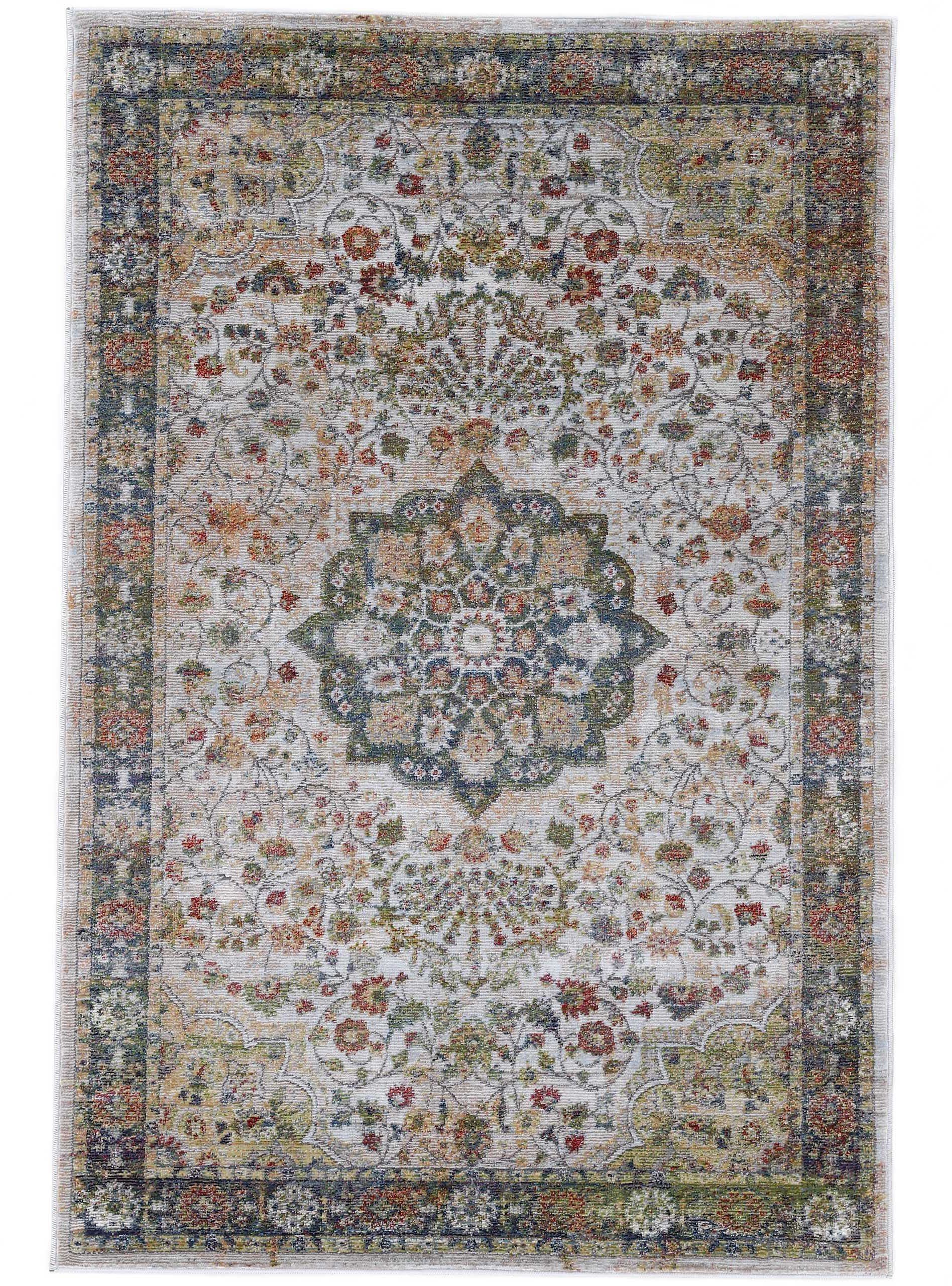 carpetfine Vloerkleed Vintage Lindo Oriënt vintage-look moderne vloerkleden maat 140 cm x 200 cm x 8 mm bruin