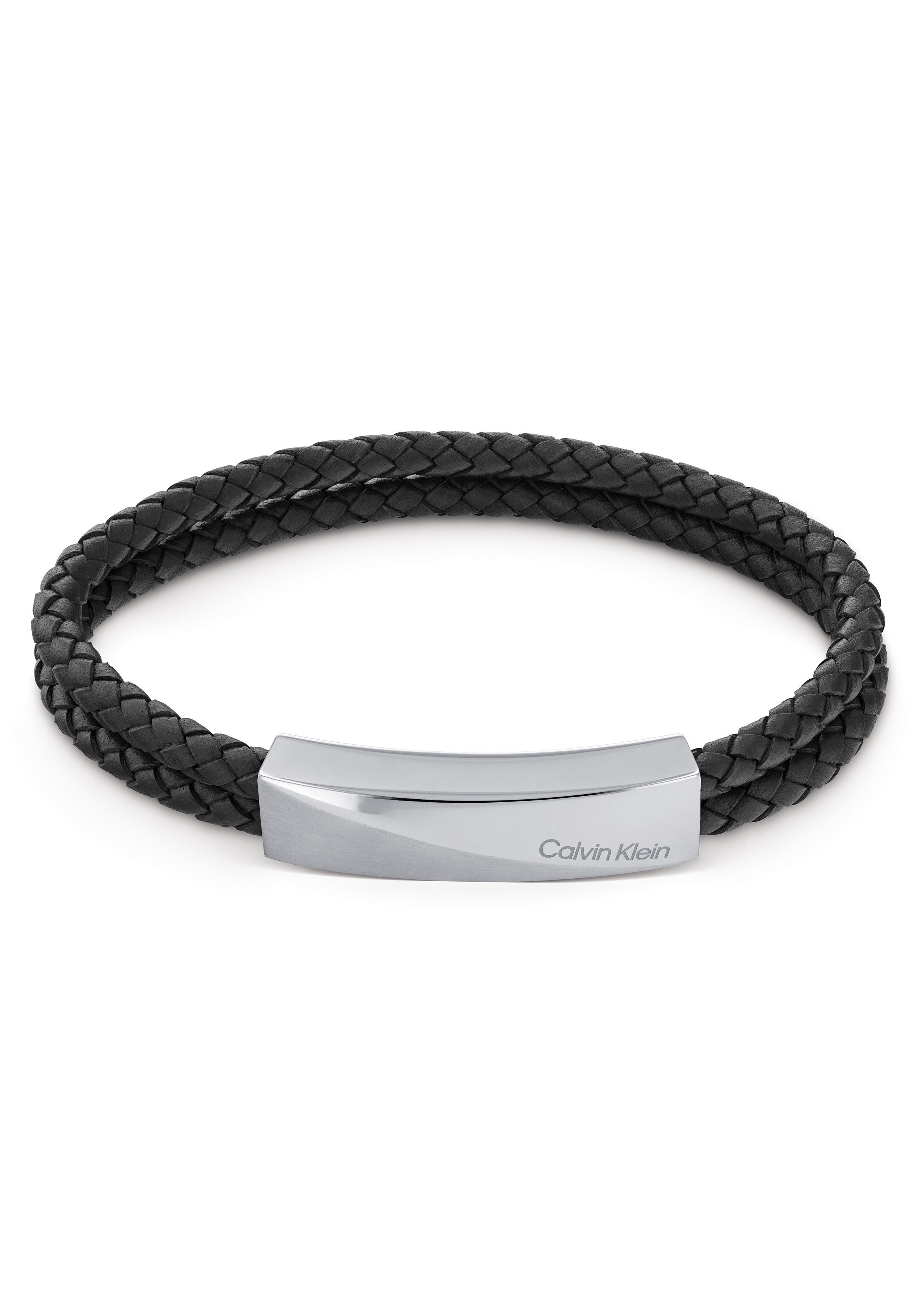 Calvin Klein Leren armband Wrapped & Braided, 35000097, 35000098