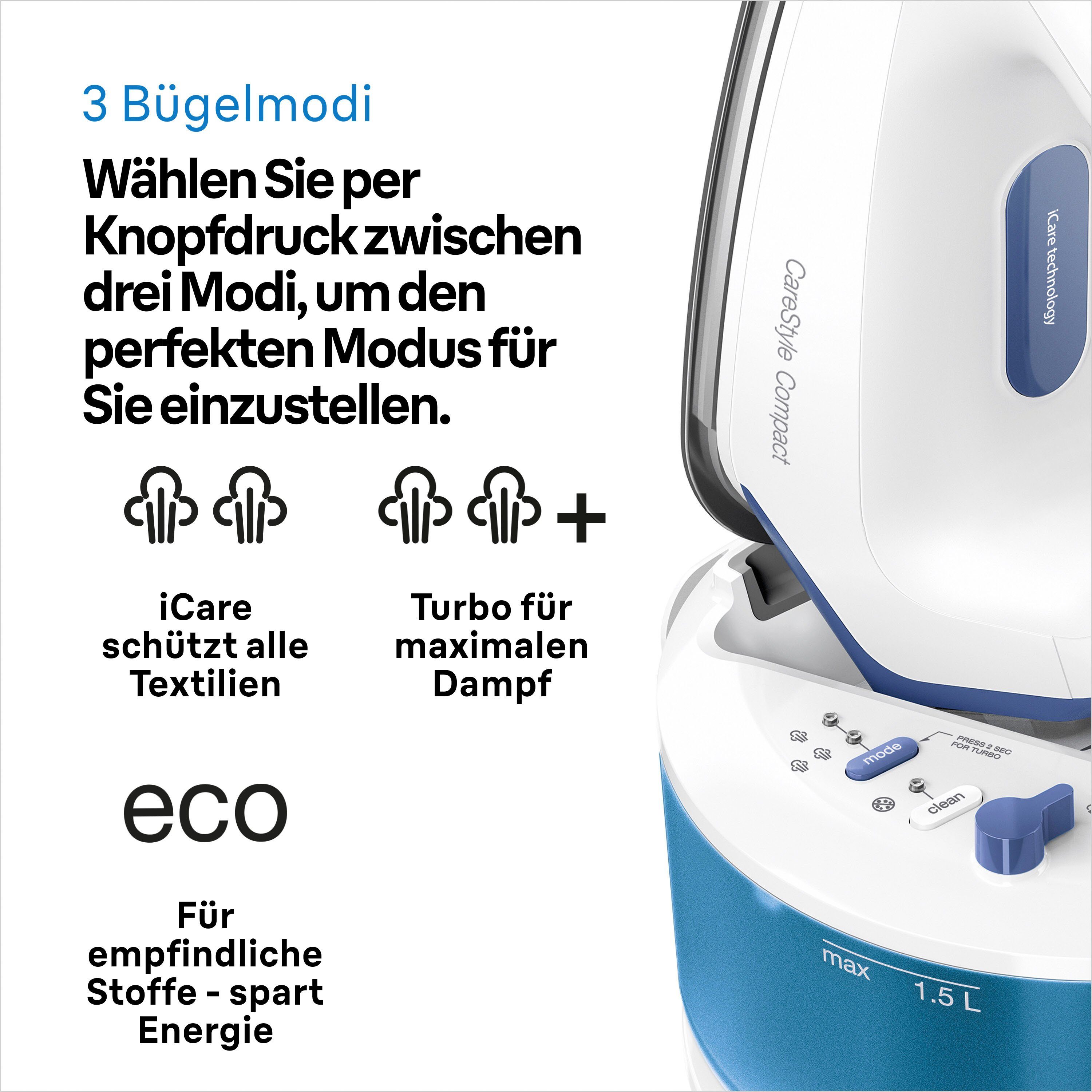 Braun Stoomstrijkstation CareStyle Compact IS2143BL