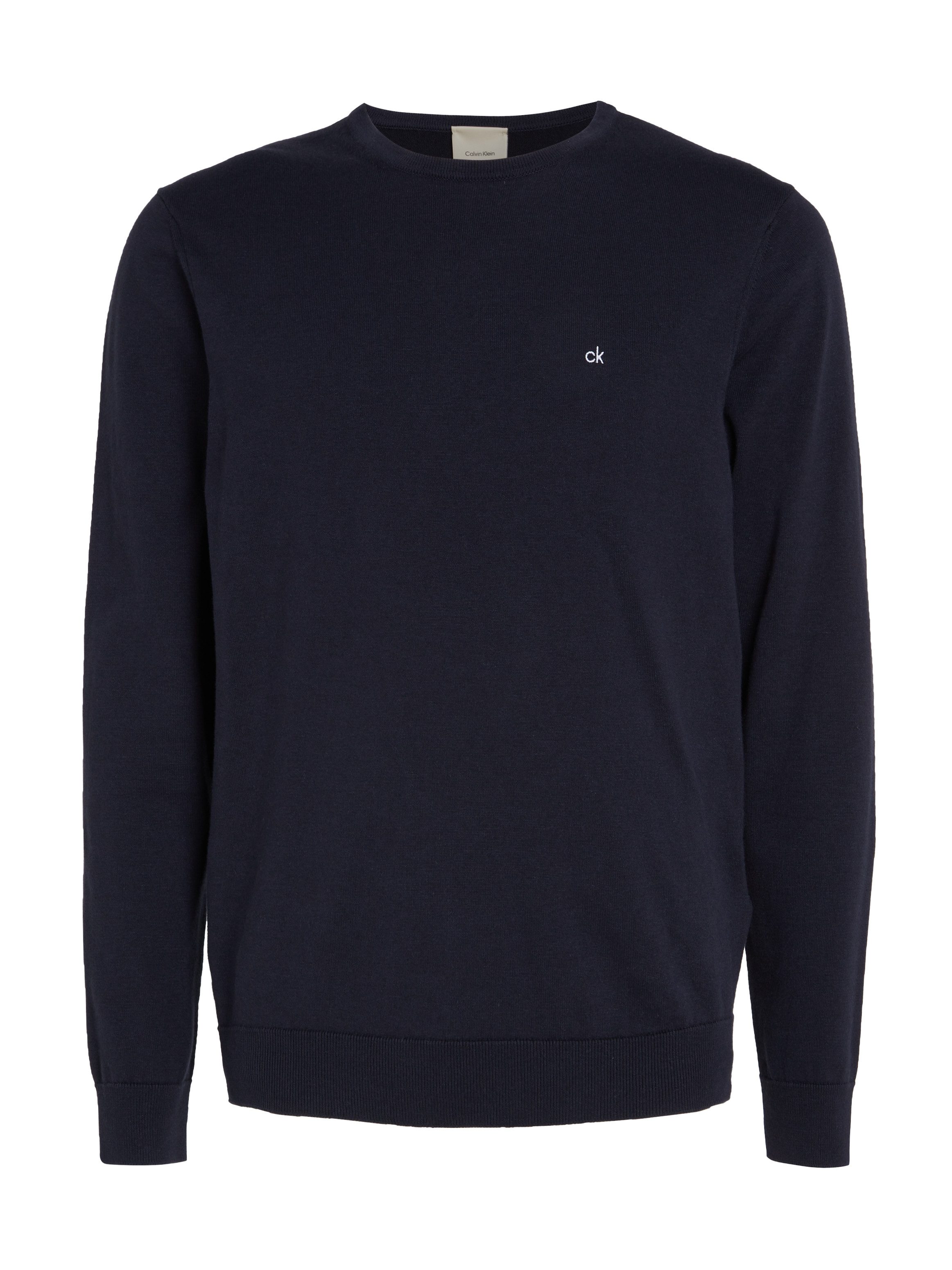 Calvin Klein Trui met ronde hals COTTON SILK BLEND CN SWEATER