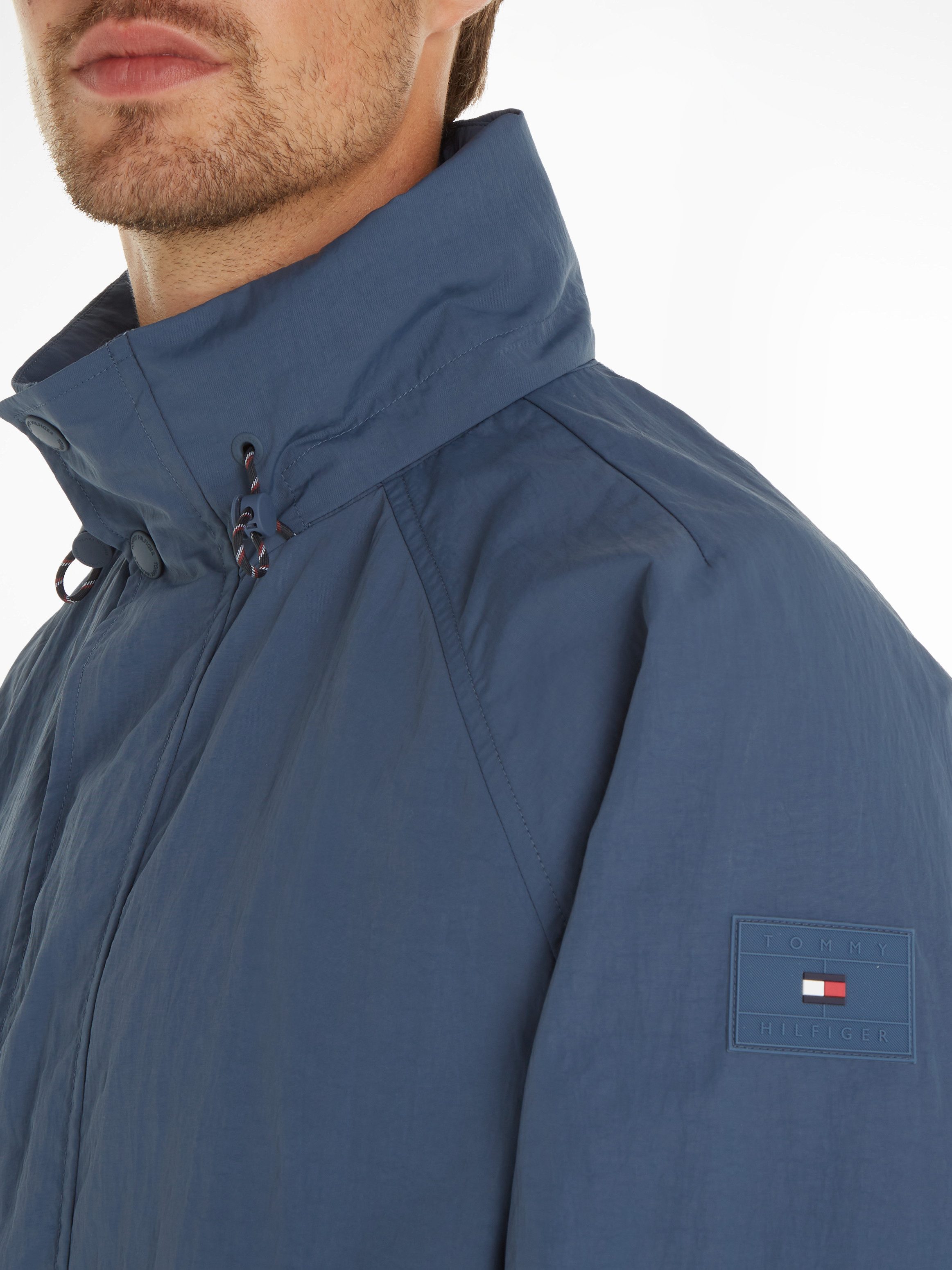 Tommy Hilfiger Blouson REGATTA JACKET waterafstotend, hoog gesloten, met opbergbare capuchon