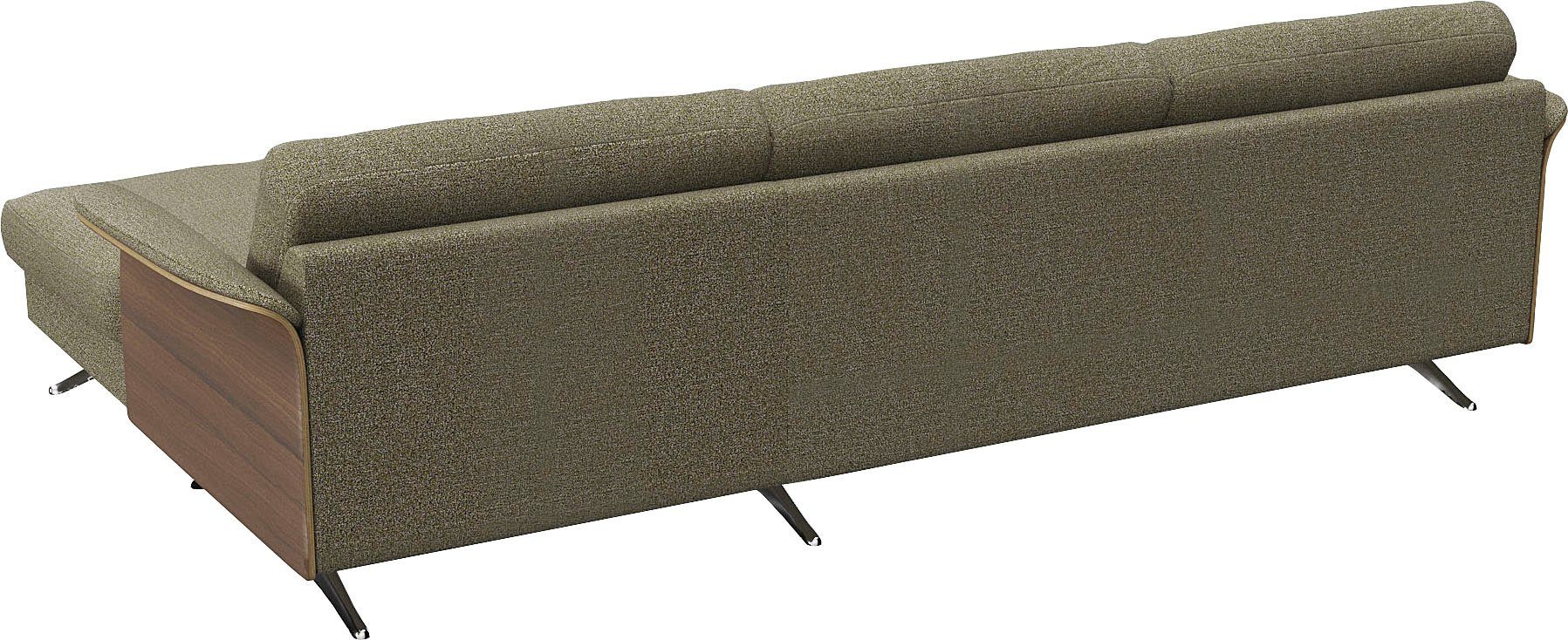 FLEXLUX Hoekbank Glow, super comfortabel door hoogwaardige zitconstructie met binnenvering, L-vorm