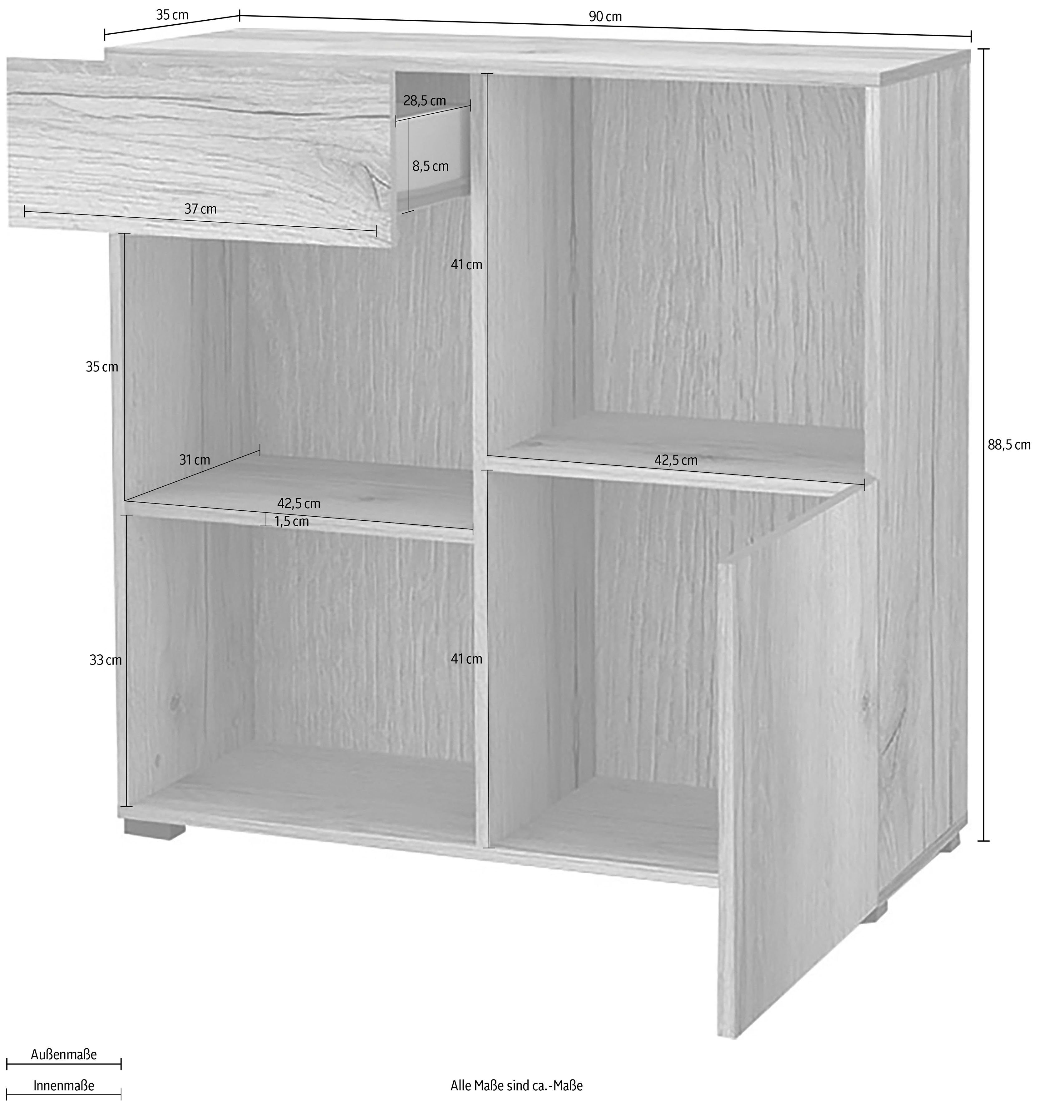 INOSIGN Archiefkast AGAPI Breedte 90 cm.