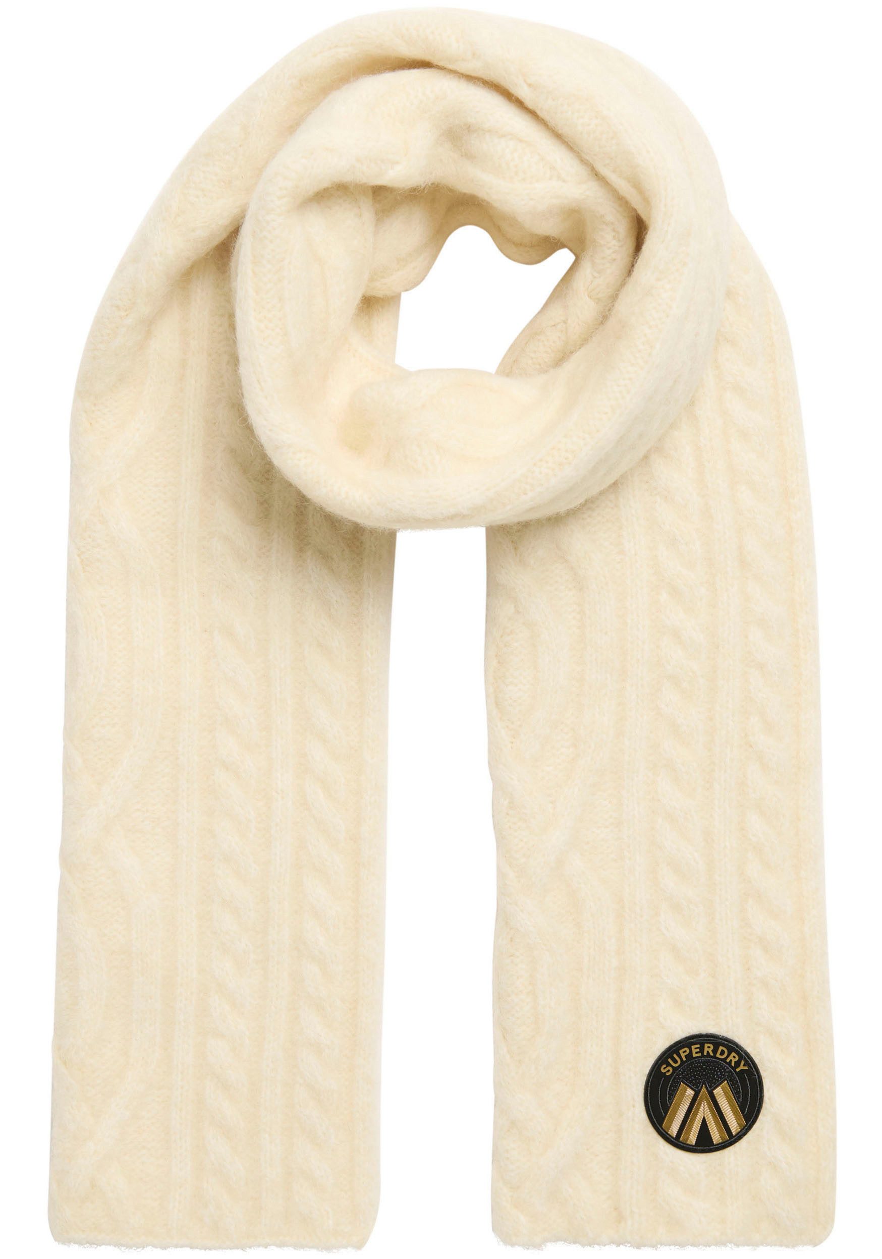 Superdry Gebreide sjaal CABLE LUXE KNIT SCARF