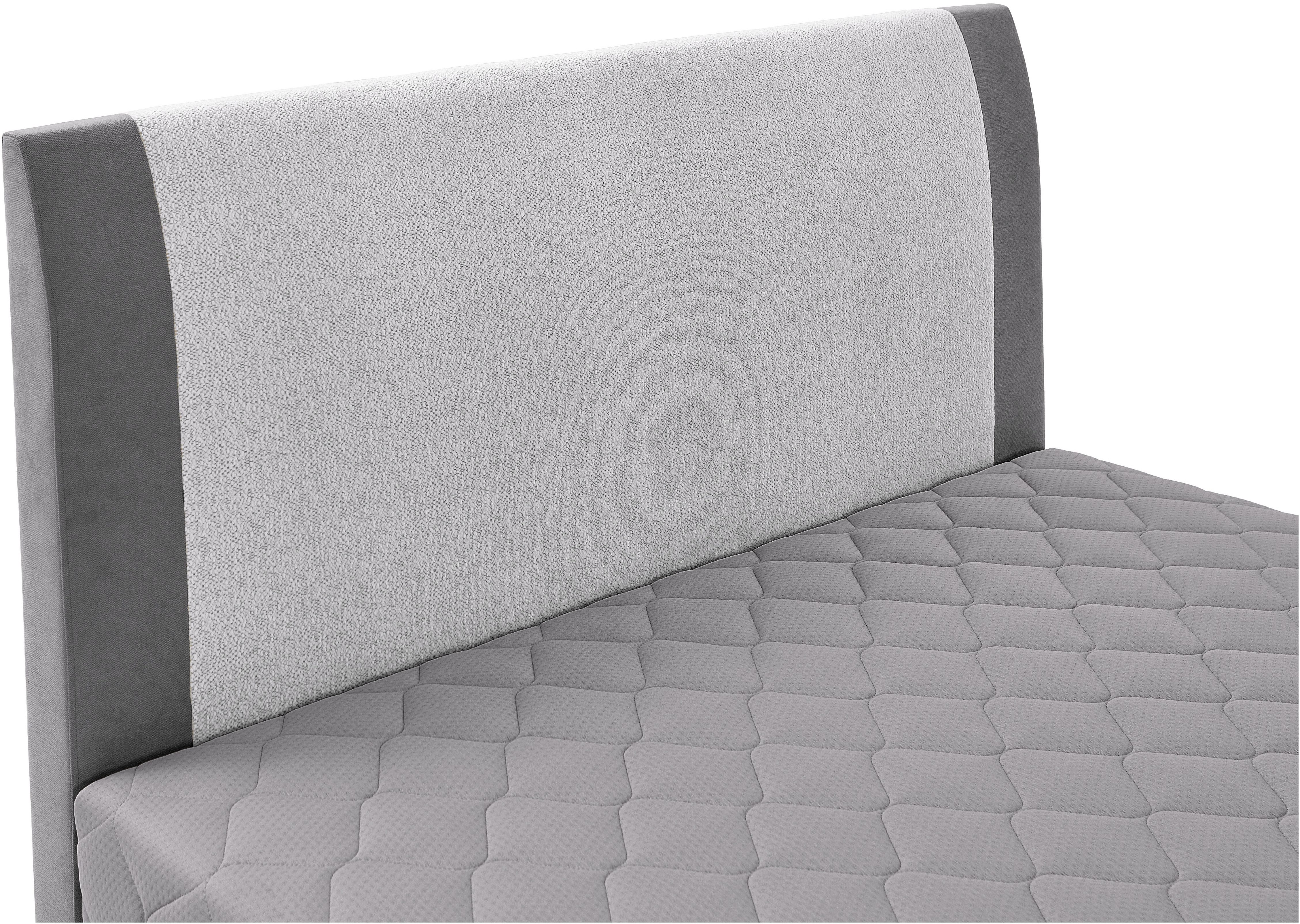 ATLANTIC home collection Boxspring Borgholm met pocketveringsmatras, bedkist en garnering in het hoofdbord
