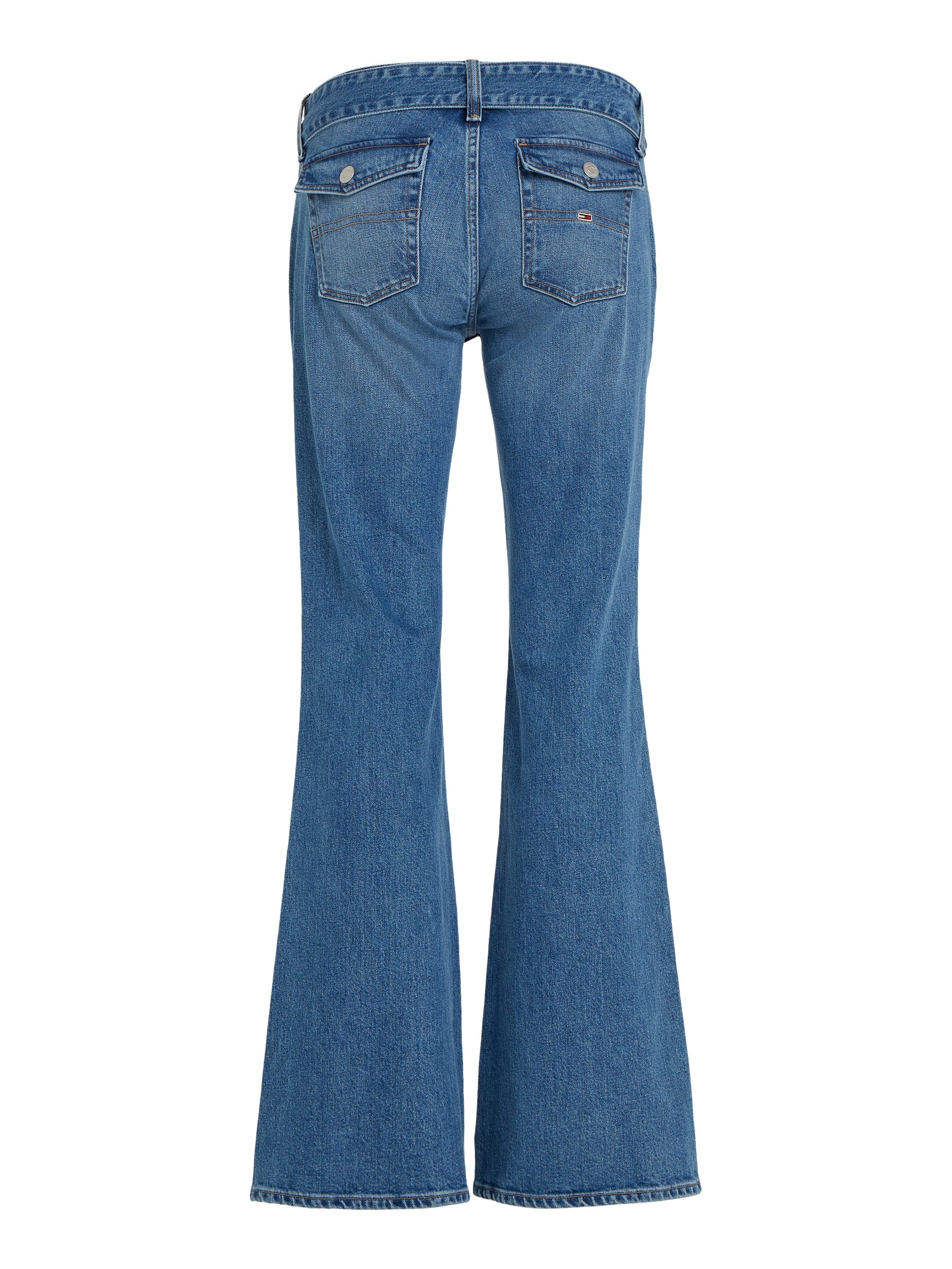 TOMMY JEANS Wijd uitlopende jeans LW FLR BELTED BH7136