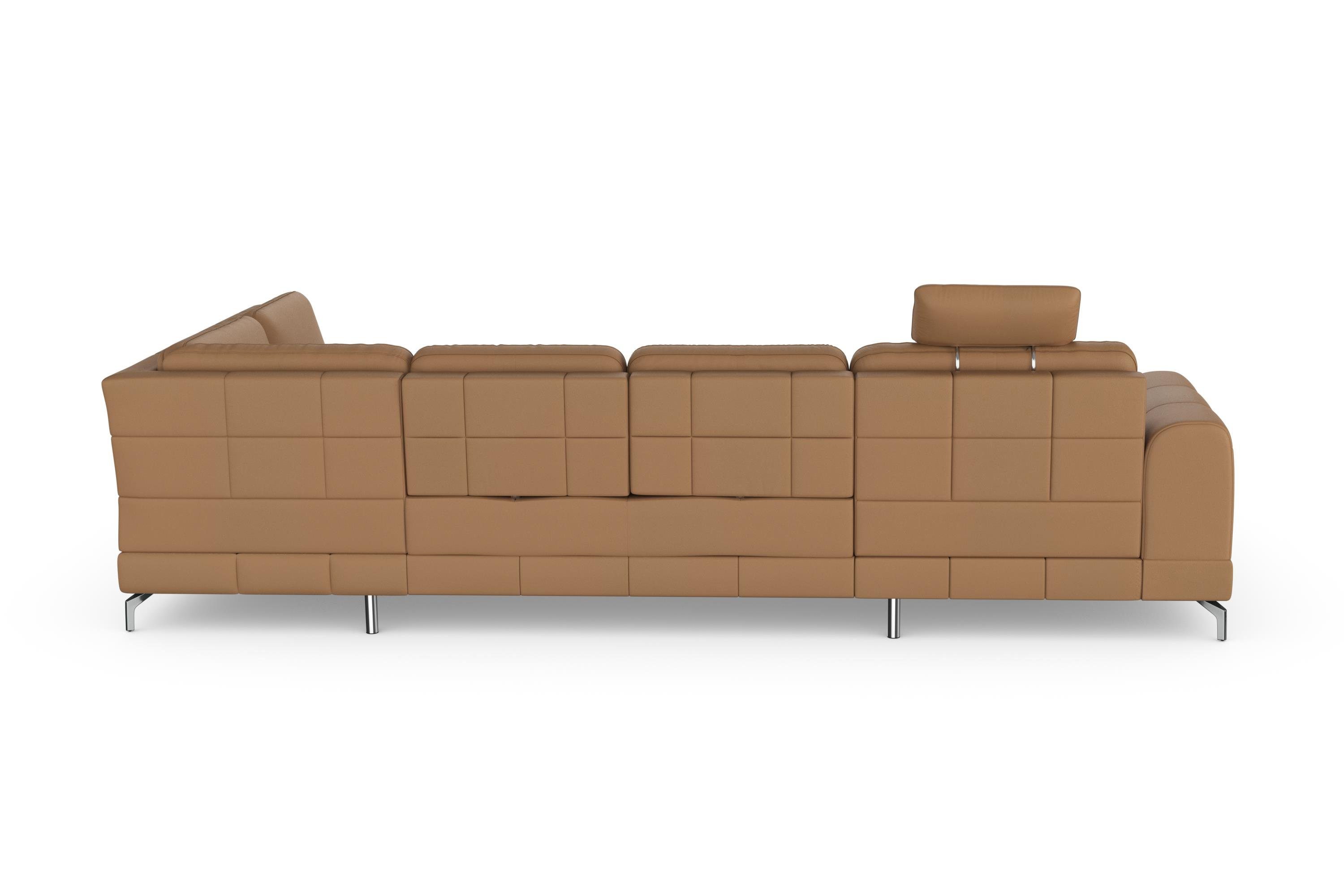 sit&more Zithoek Bendigo U-vorm inclusief zitdiepteverstelling, bodemvrijheid 12 cm, in 2 pootkleuren