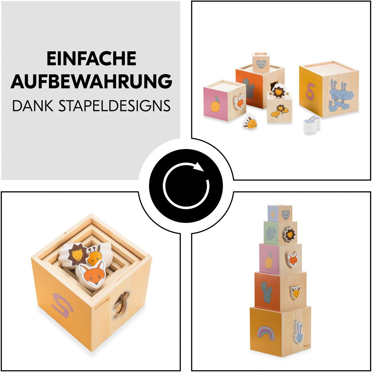 Hauck Stapelspeelgoed Stack N Rise FSC®- beschermt bos - wereldwijd