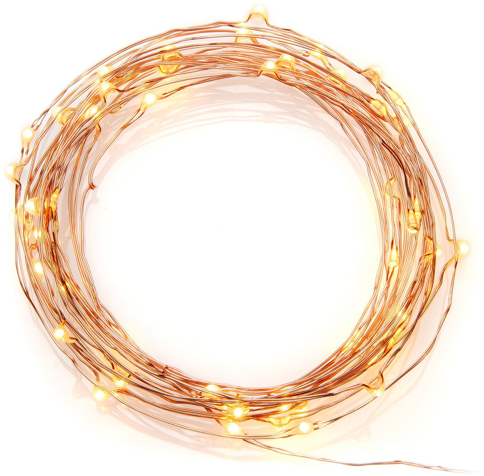KONSTSMIDE Led-lichtsnoer Kerstversiering buiten Led-lichtketting druppelvormig, 100 amberkleurige dioden (1 stuk)