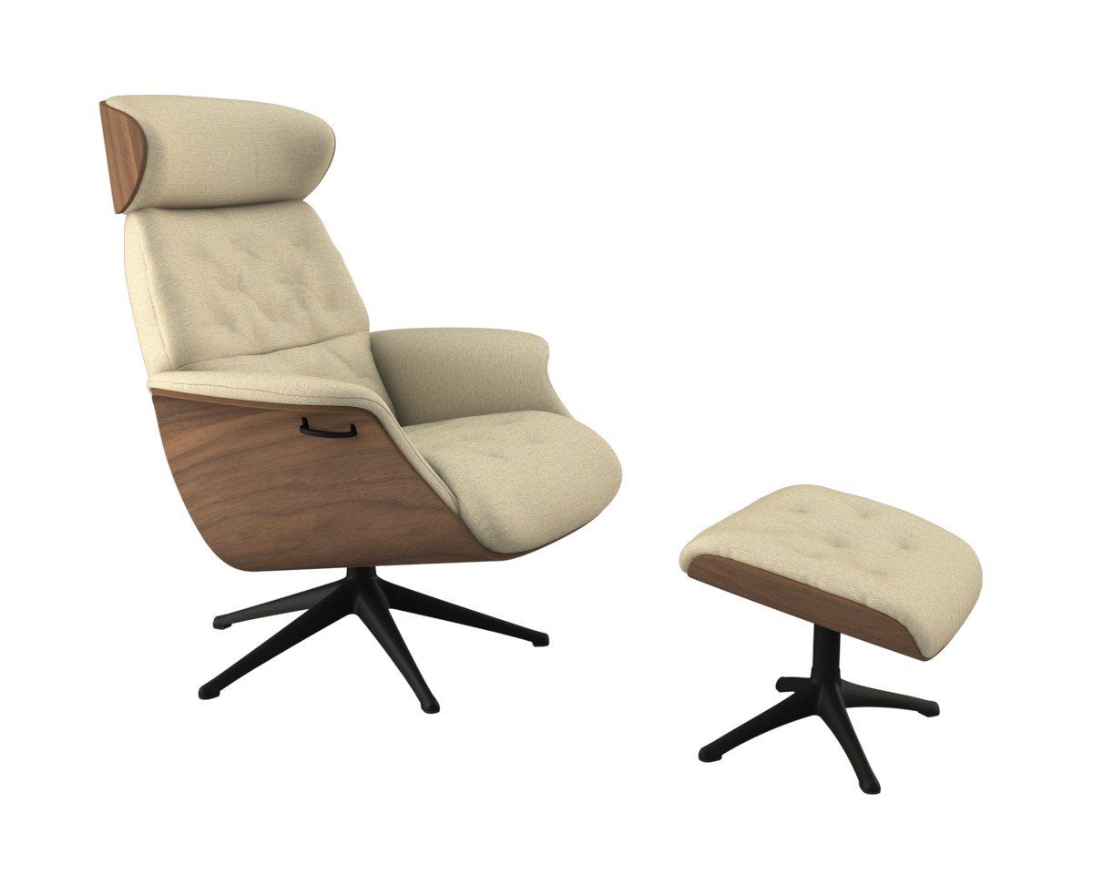 FLEXLUX Relaxfauteuil Volden, functionele stoel, gestoffeerde stoel, armleuningen, TV-fauteuil