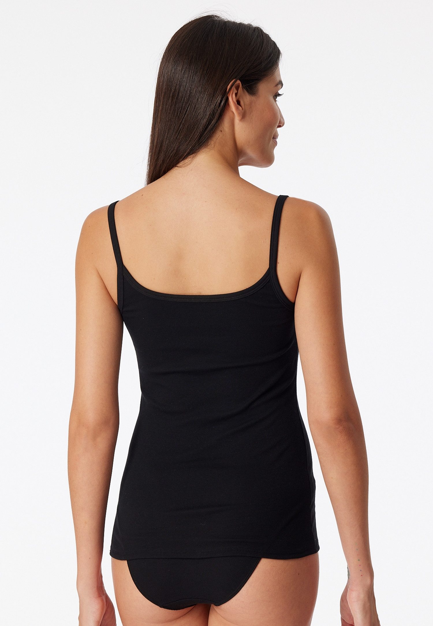 Schiesser Hemd Pure Rib met diepe ronde hals