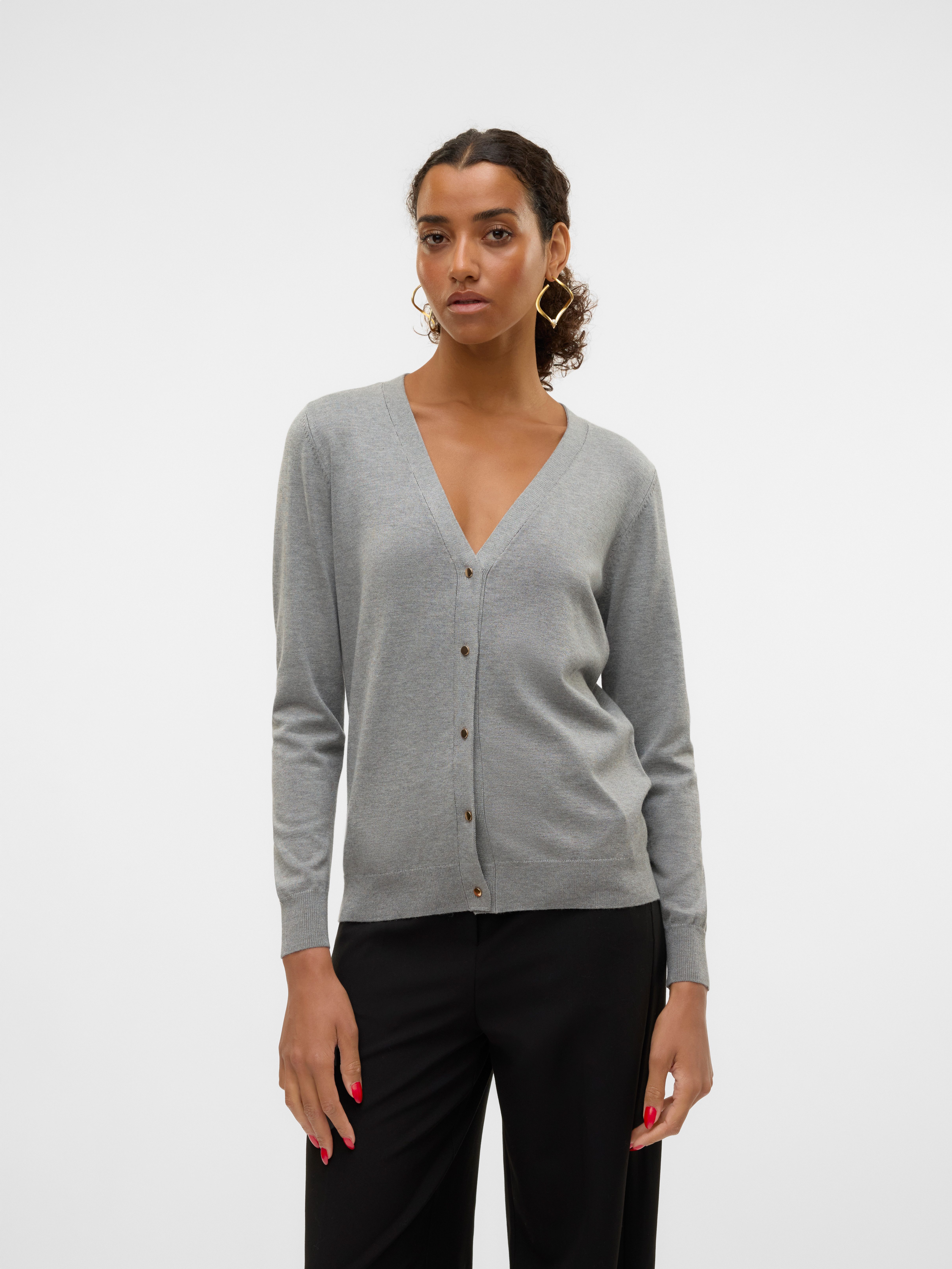 Vero Moda Vest VMSILJE LS V-NECK CARDIGAN GA NOOS